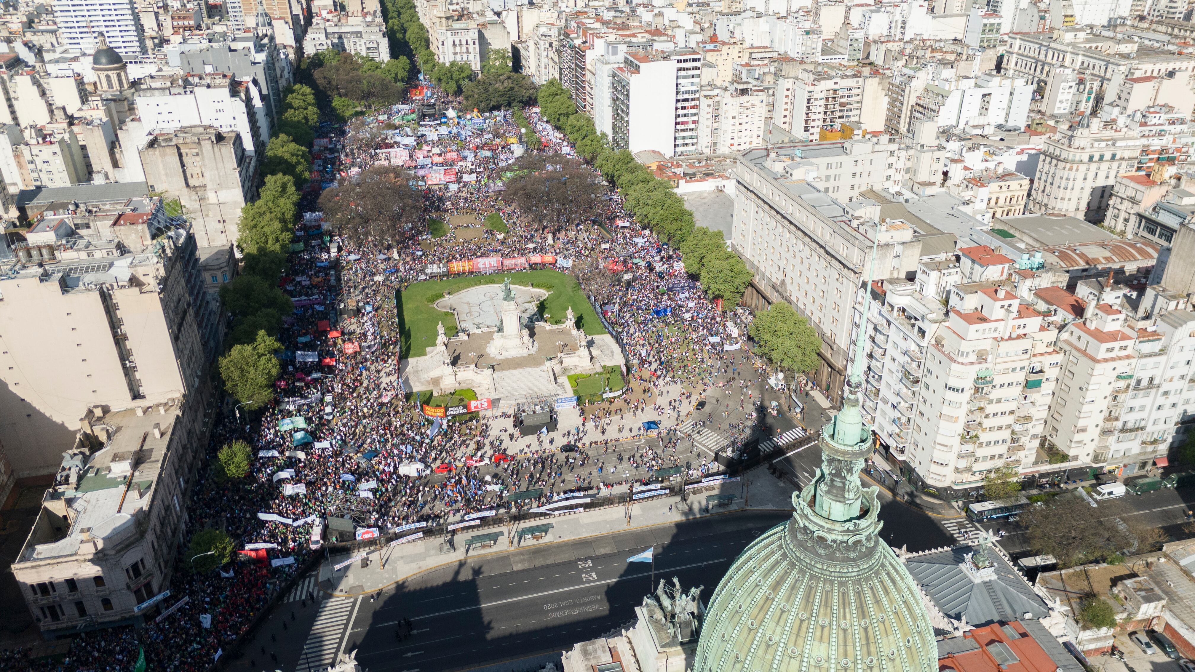 Marcha universitaria - Drone