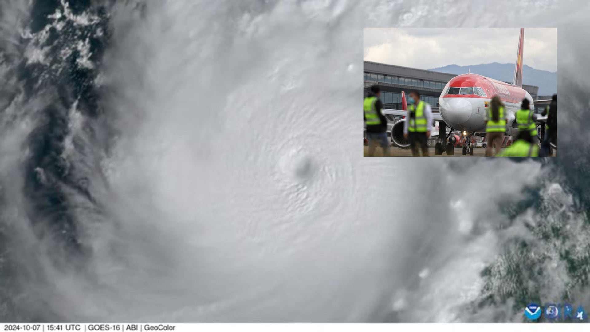 Los vuelos comerciales hacia y desde el aeropuerto de Orlando fueron suspendidos - crédito Reuters y Colprensa