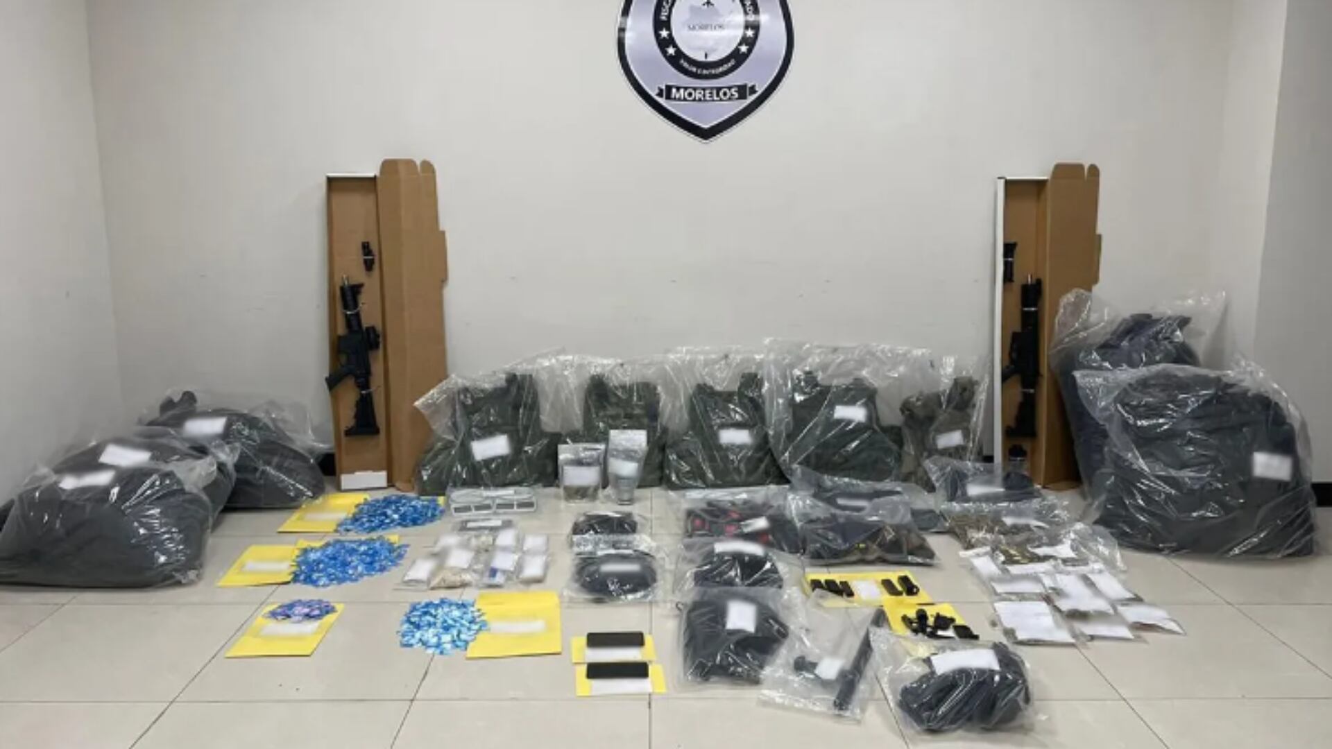 Decomiso de armas y droga en Morelos