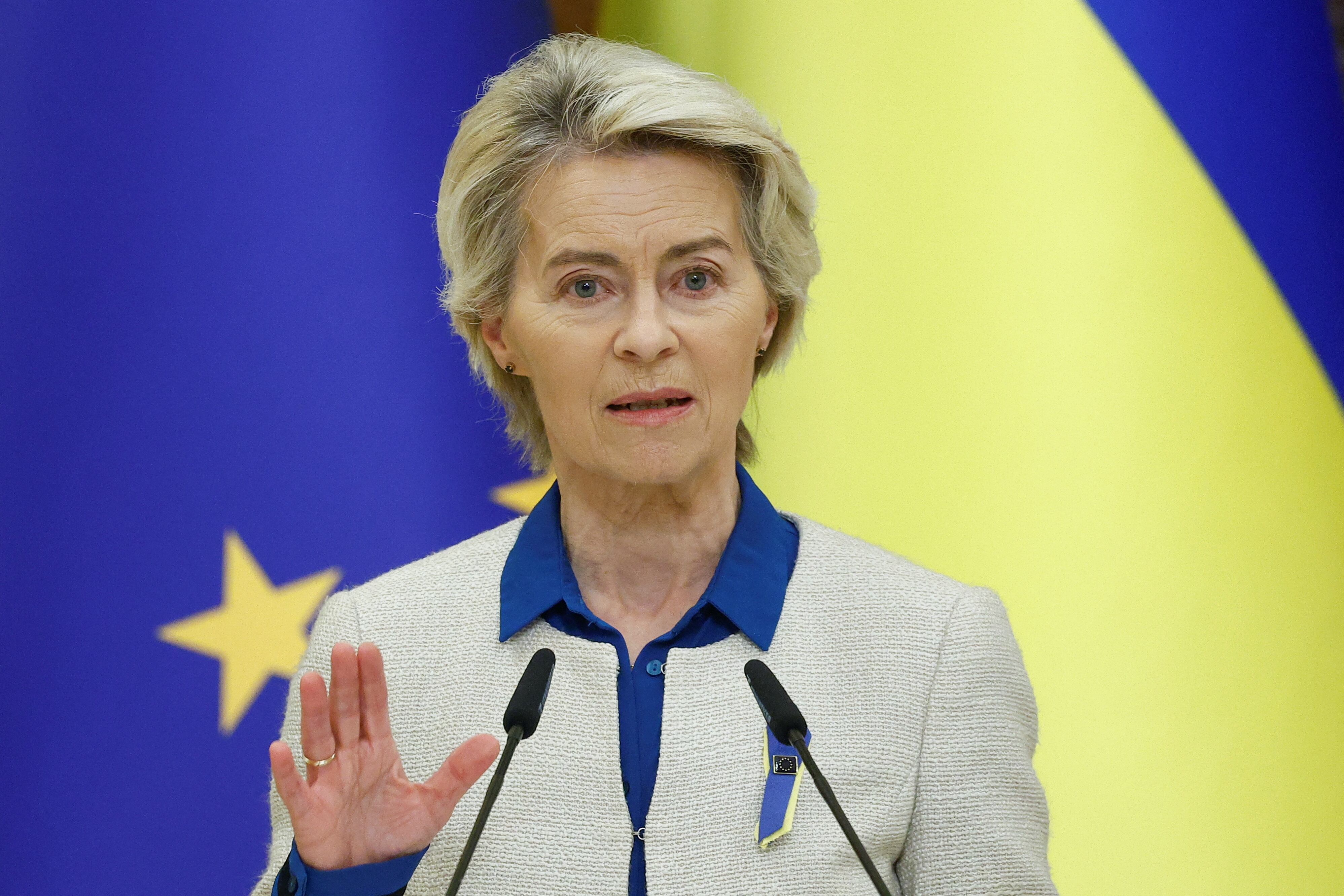 Ursula Von der Leyen, presidenta de la Comisión Europea (REUTERS/Valentyn Ogirenko)