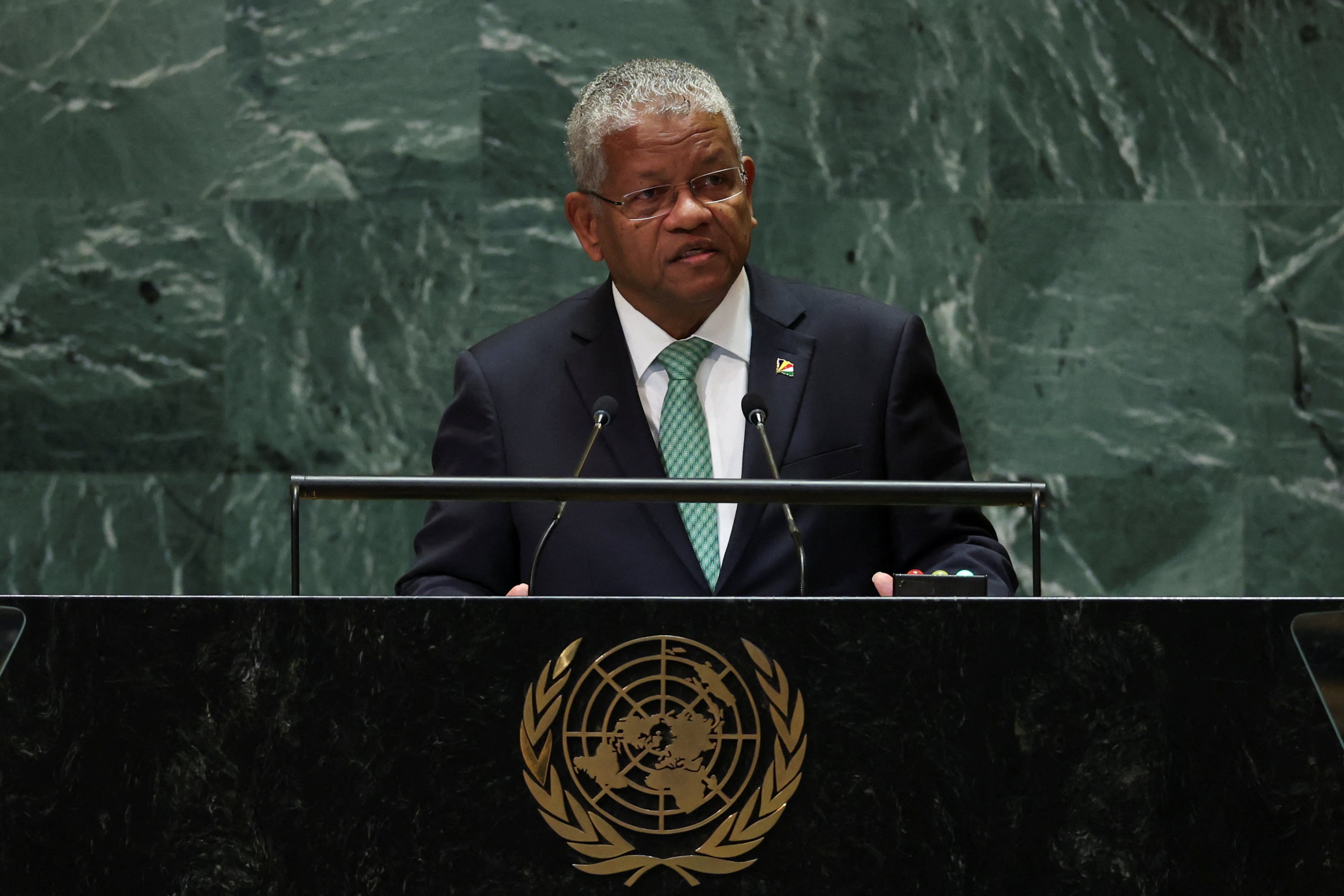 El presidente de Seychelles, Wavel Ramkalawan (REUTERS/Mike Segar)