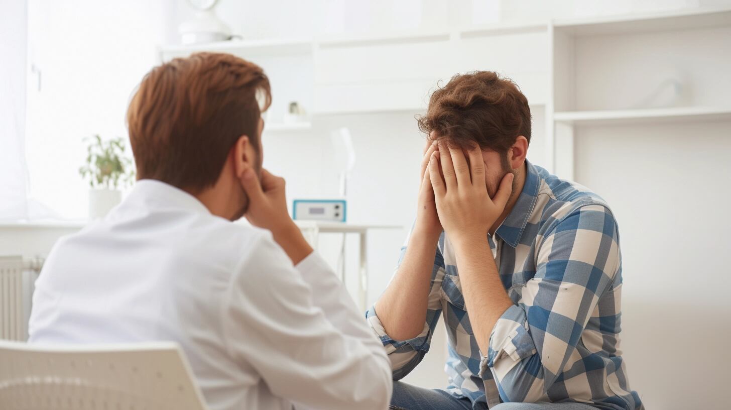 Joven adolescente sentado frente a un profesional de la salud mental, participando activamente en una sesión de terapia. Esta imagen captura la esencia del proceso terapéutico, donde la comunicación y el entendimiento mutuo son fundamentales para el desarrollo emocional y mental. (Imagen ilustrativa Infobae)