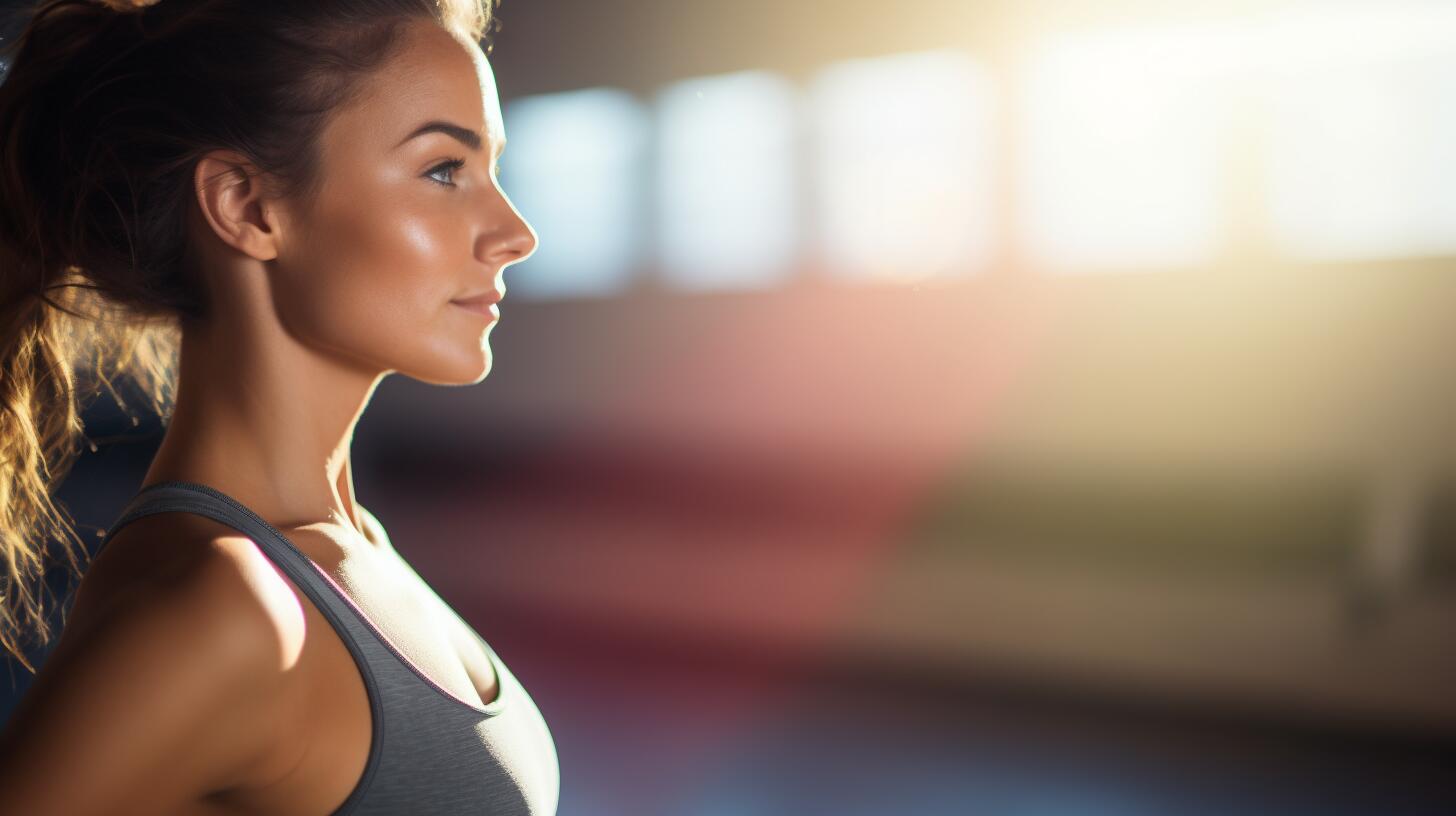 Imagen de una mujer practicando yoga en un gimnasio, centrada en mejorar su salud y bienestar a través del ejercicio y la atención plena. (Imagen ilustrativa Infobae)