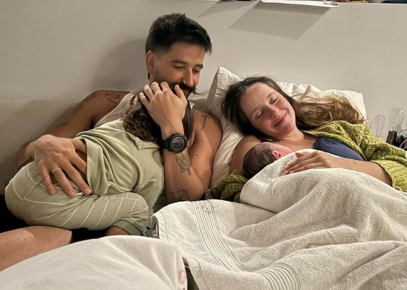 La primera foto de Amaranto, la hija de Eva Luna y Camilo (Instagram)