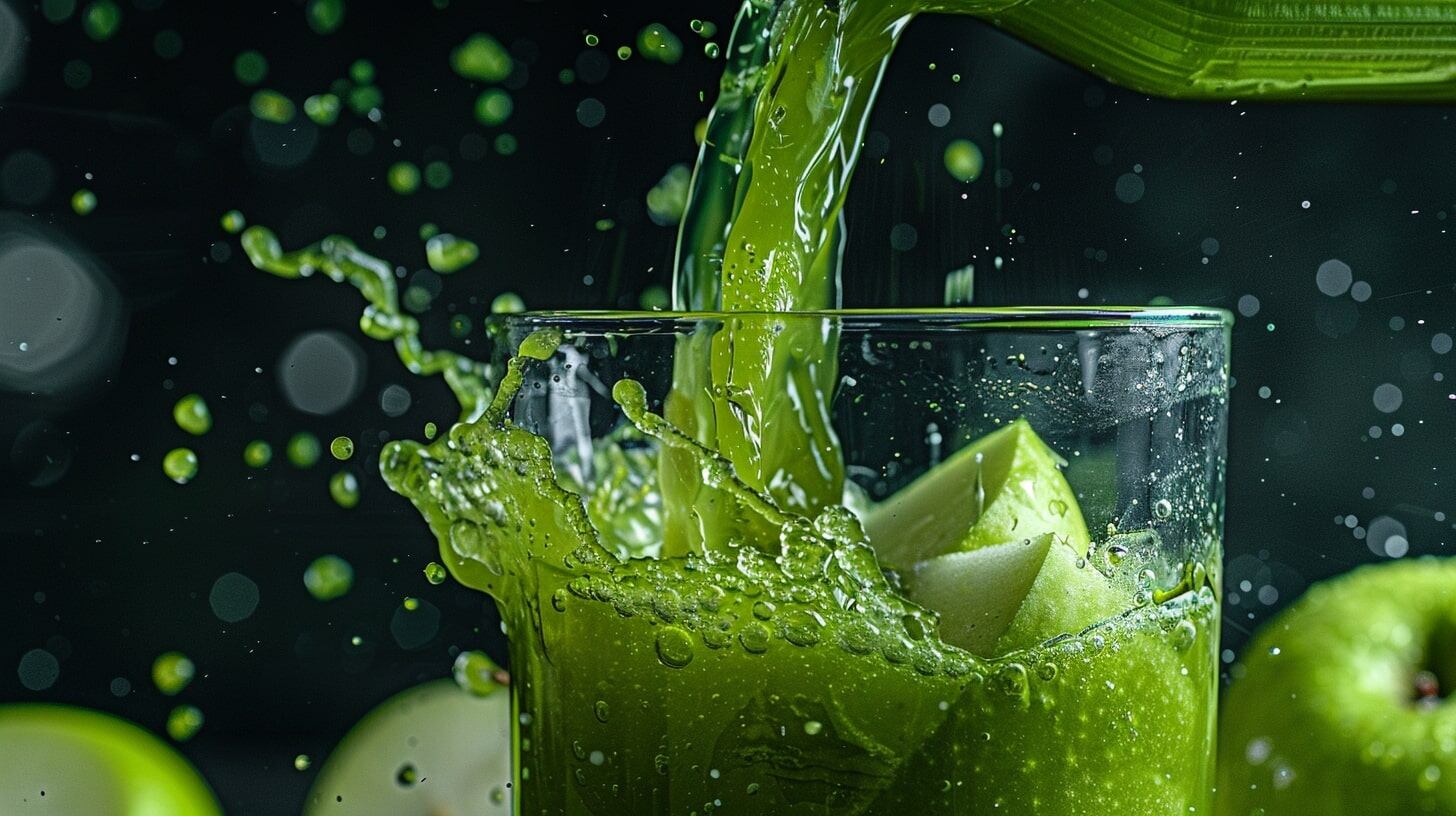 Un vaso de jugo verde rico en fibra, minerales y propiedades desintoxicantes, perfecto para el bienestar general - (Imagen Ilustrativa Infobae