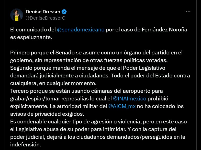 Denise Dresser - Fernández Noroña - México