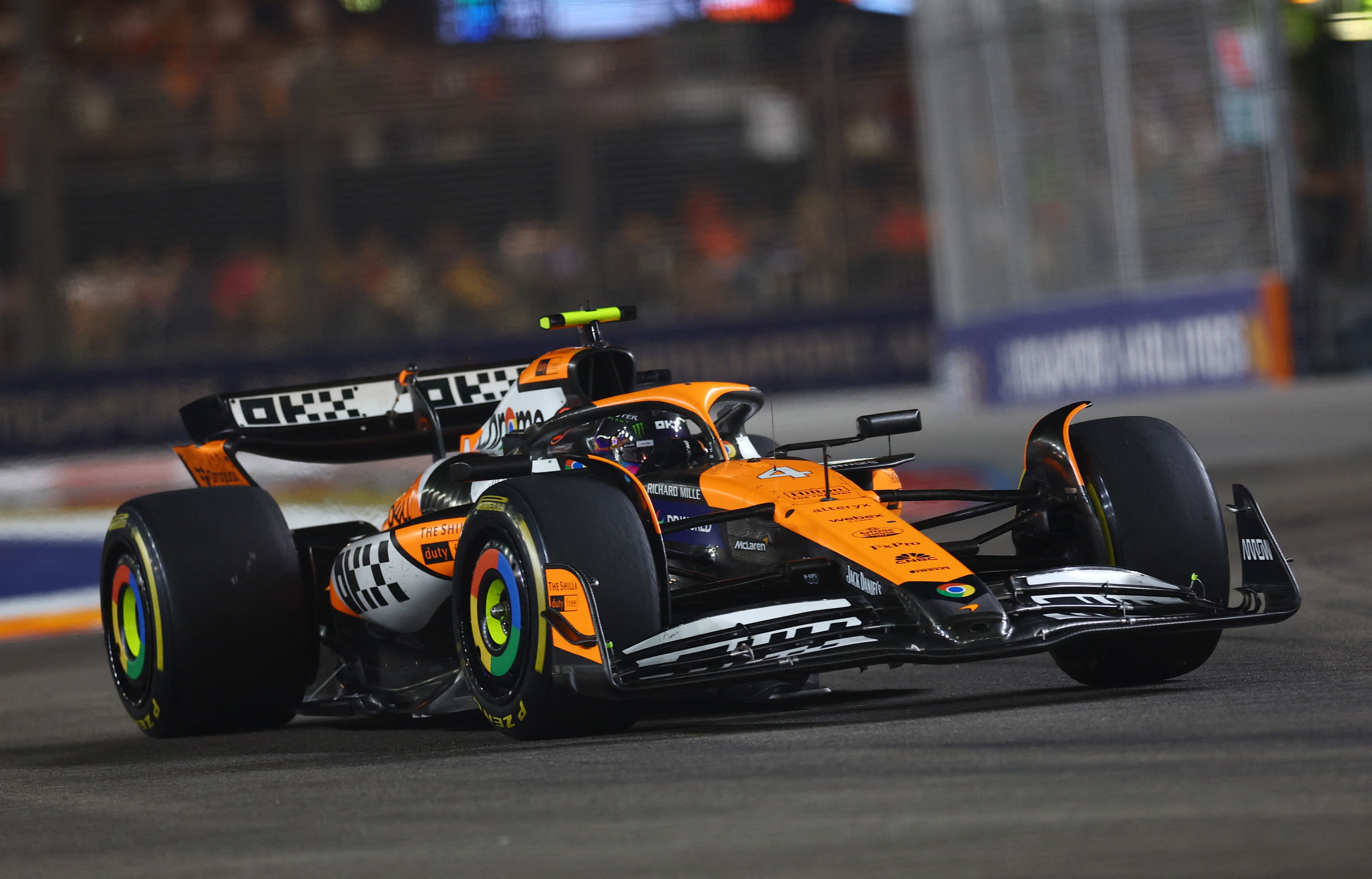 Lando Norris, el ganador del GP de Singapur (REUTERS/Edgar Su)