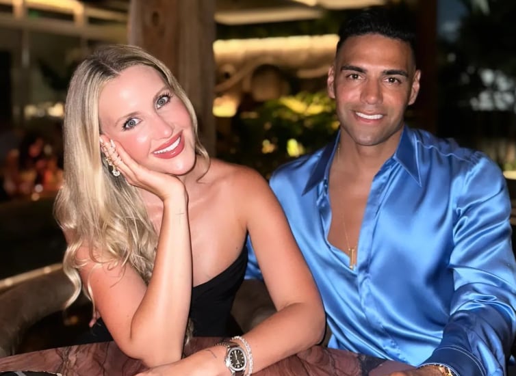 Lorelei Tarón y su esposo Falcao García llevan 12 años casados - crédito @falcao/Instagram