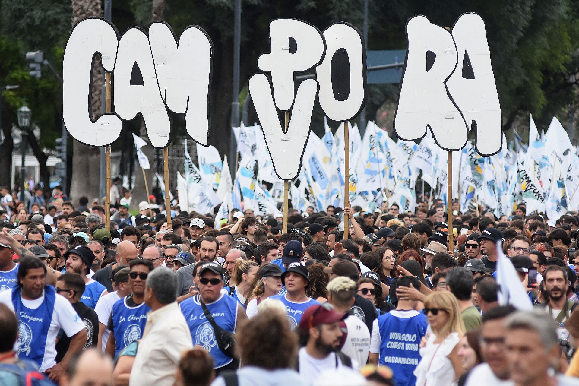 Marcha día de la memoria 24 de marzo - Máximo Kirchner columna de La Campora