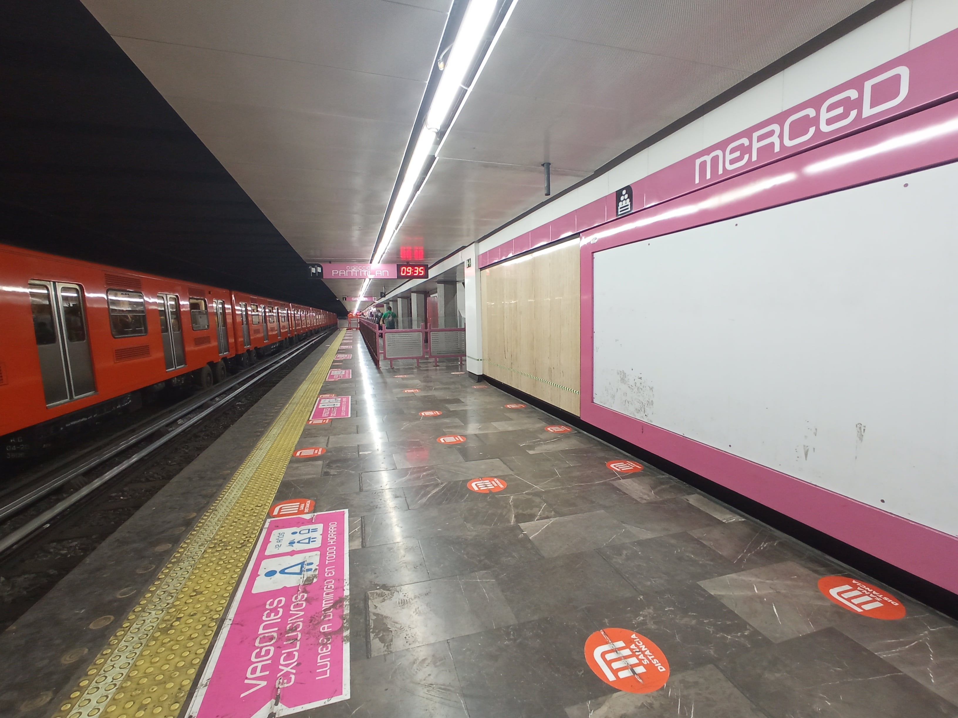 Merced - Línea 1- Línea rosa - remodelación - STCM - Metro