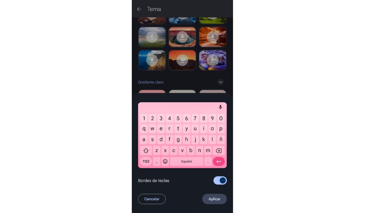 Los usuarios pueden instalar Gboard para cambiar la apariencia del teclado de su móvil. (Gboard)