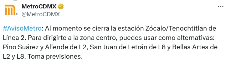 Avance en tiempo real de las diversas líneas del STC capitalino.