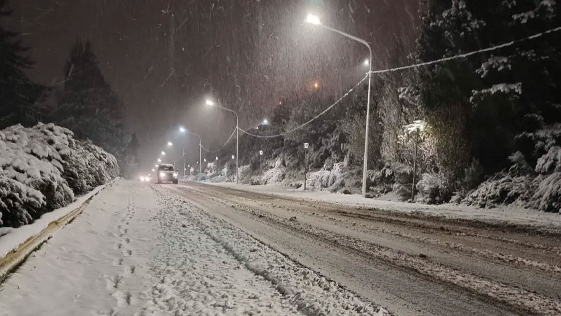 temporal de nieve en Bariloche