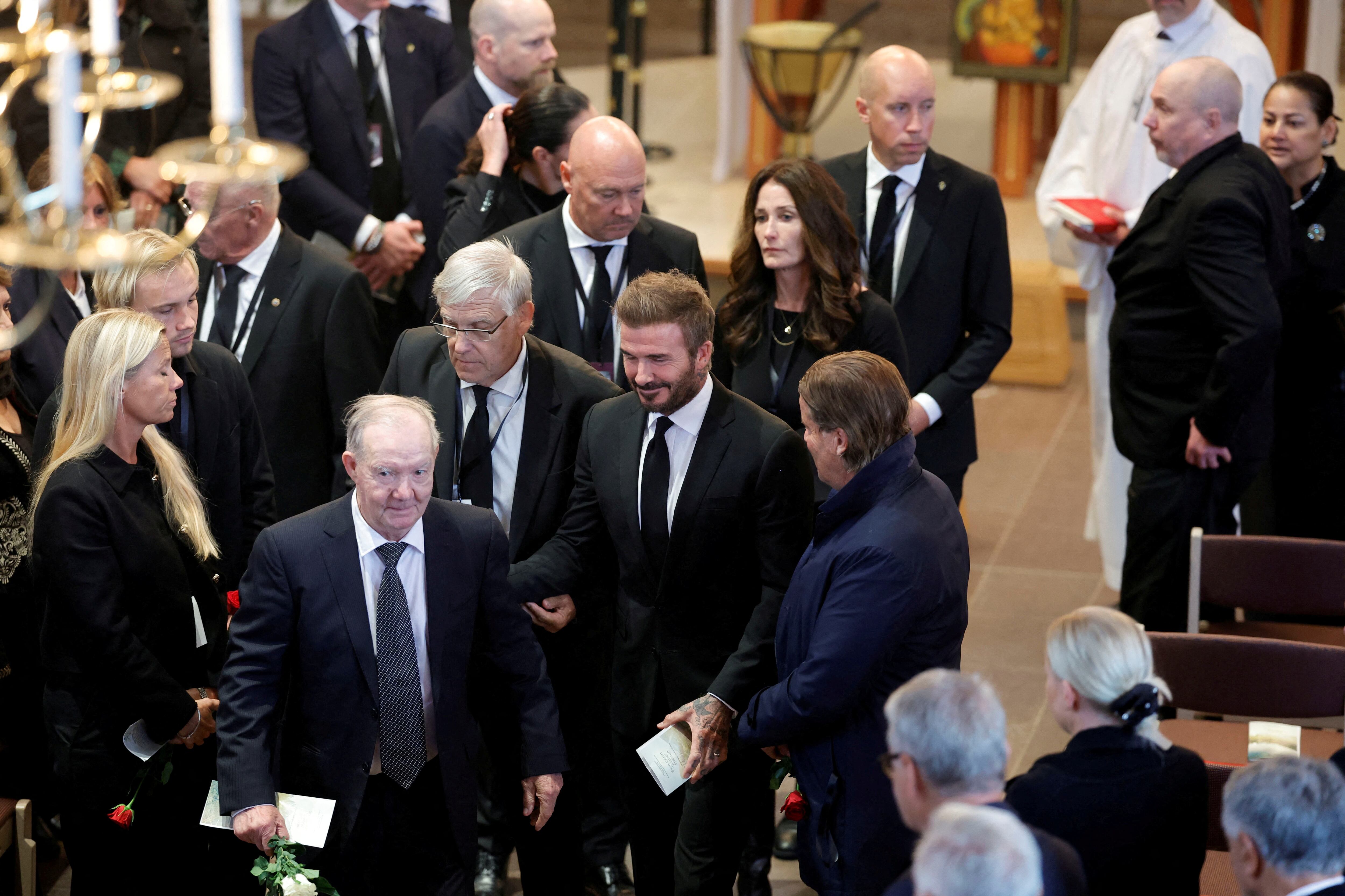 Un centenar de personas acudieron al funeral de Sven-Göran Eriksson (REUTERS)