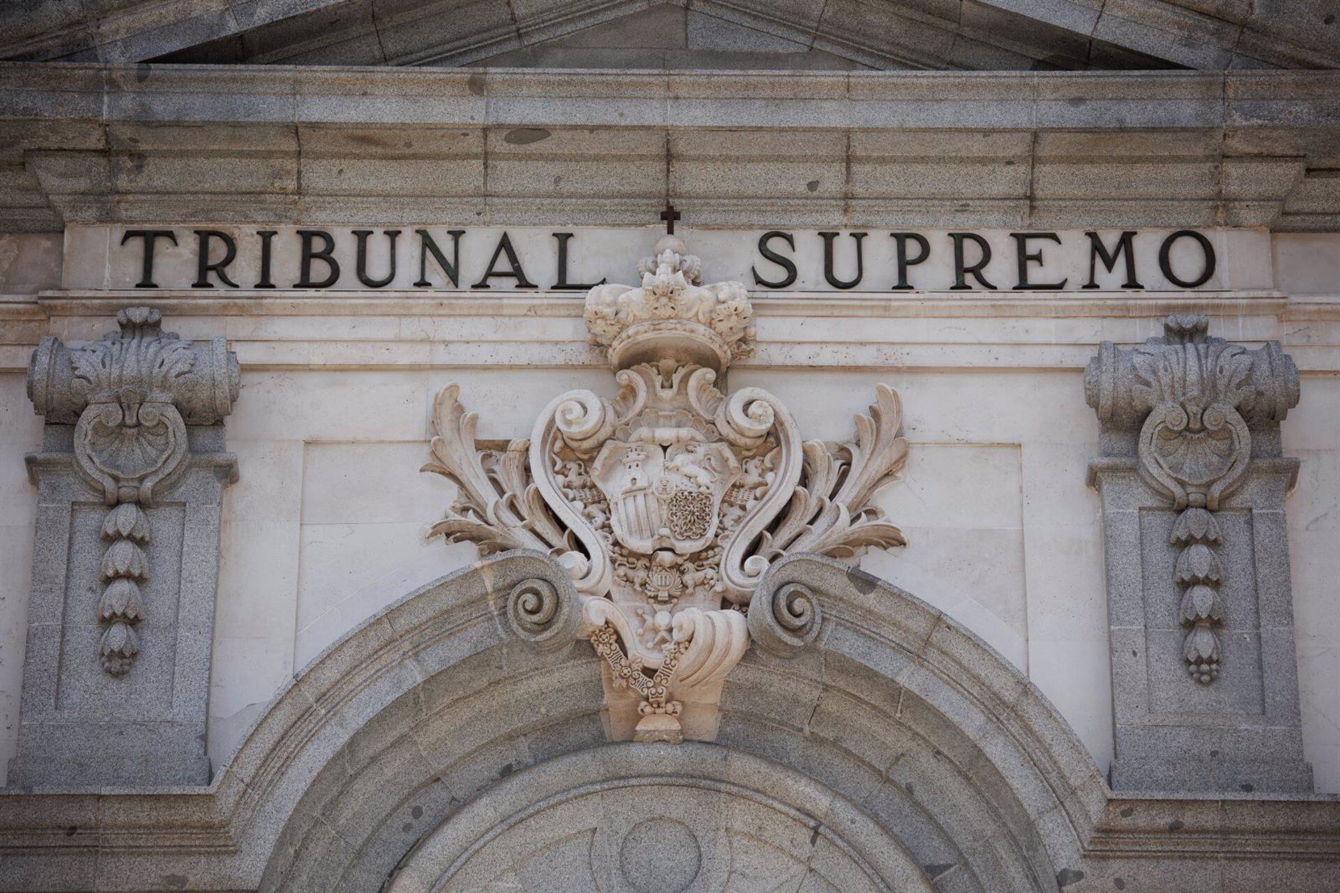 Fachada del Tribunal Supremo. (Alejandro Martínez Vélez - Europa Press)
