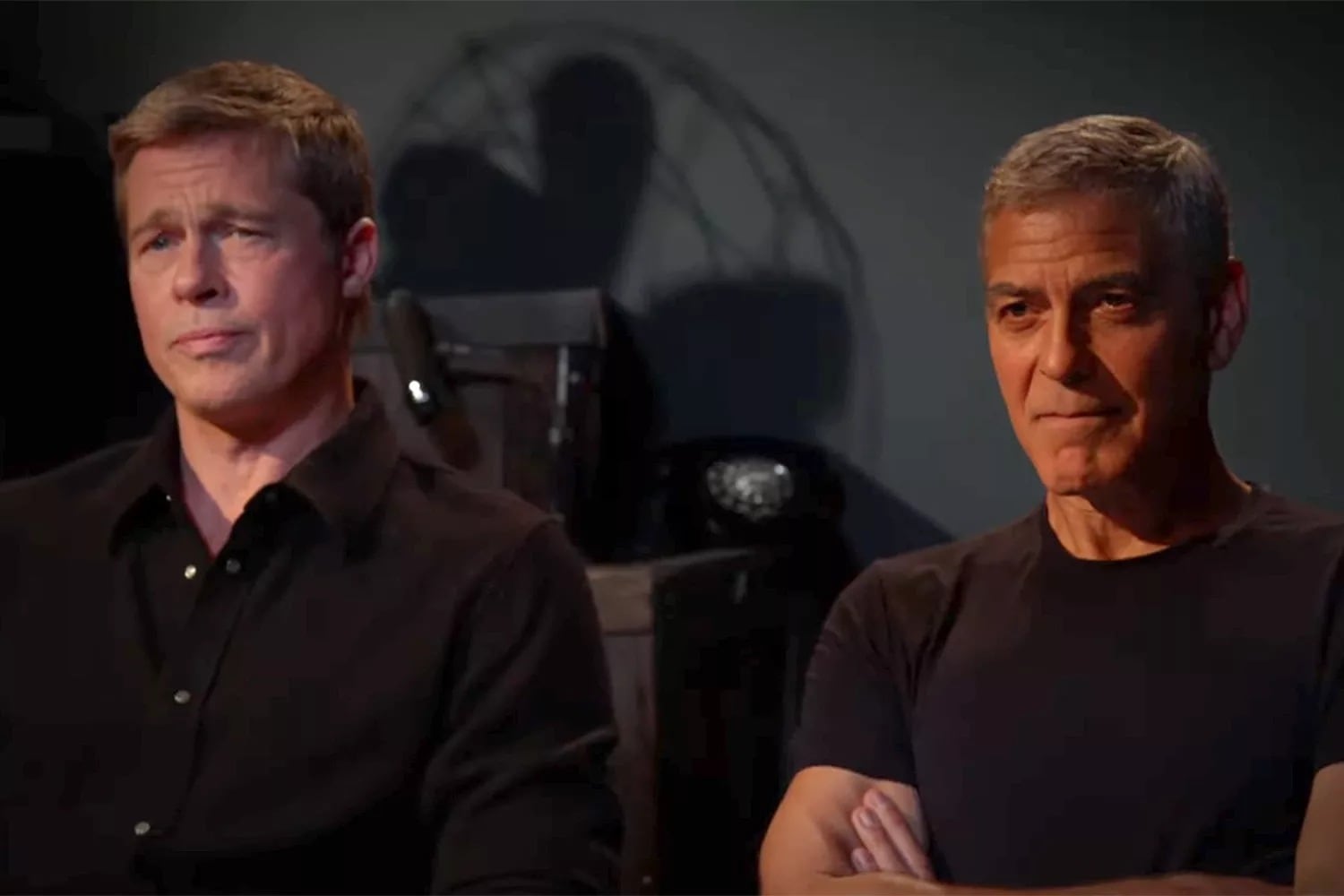 George Clooney y Brad Pitt prometieron “hacerse cargo” de Matt Damon en una parodia de su nueva película