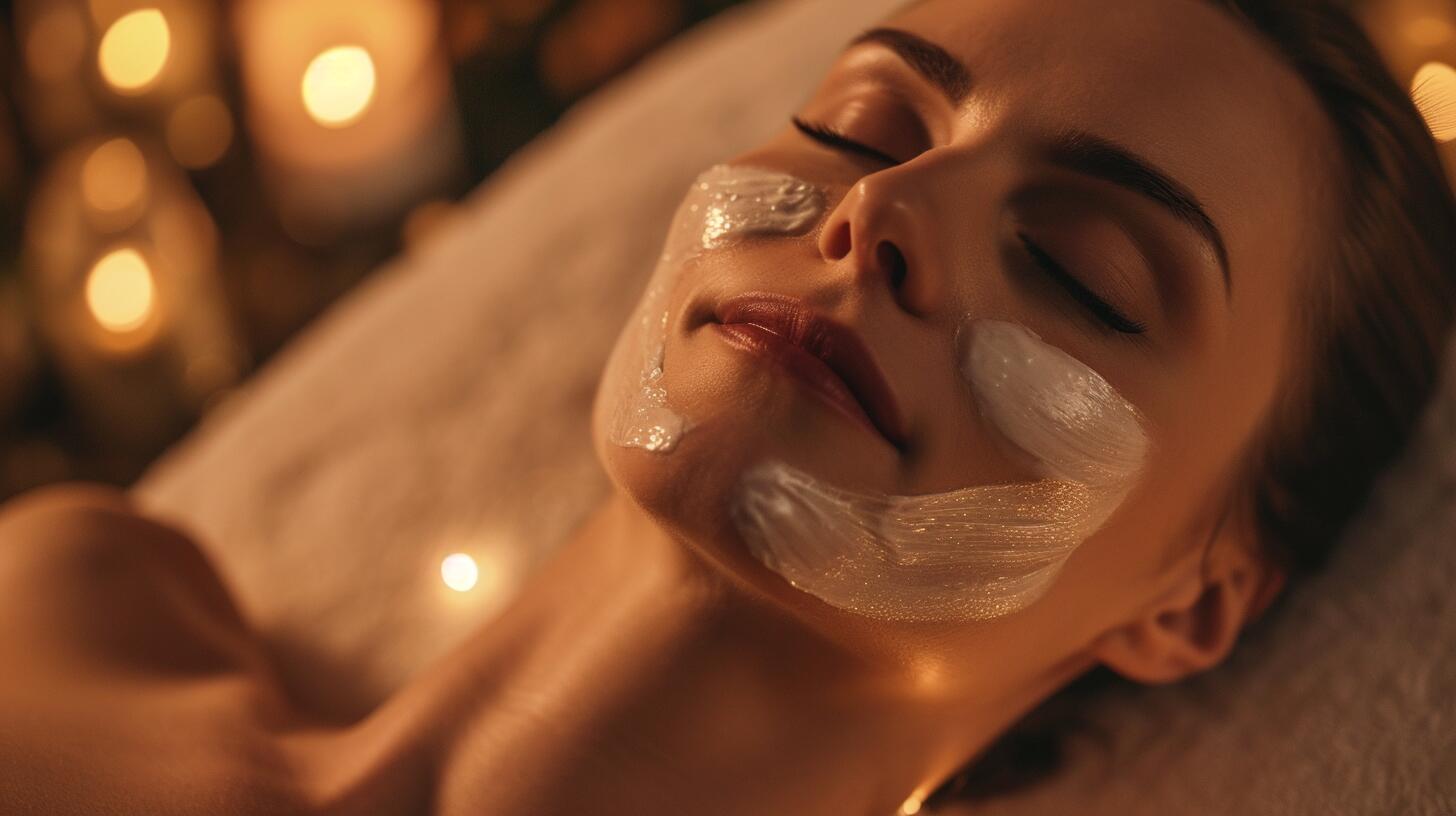 Mujer aplicándose crema facial rejuvenecedora, un ritual de belleza que incorpora cuidado, anti age y bienestar para lograr una piel radiante. (Imagen Ilustrativa Infobae)