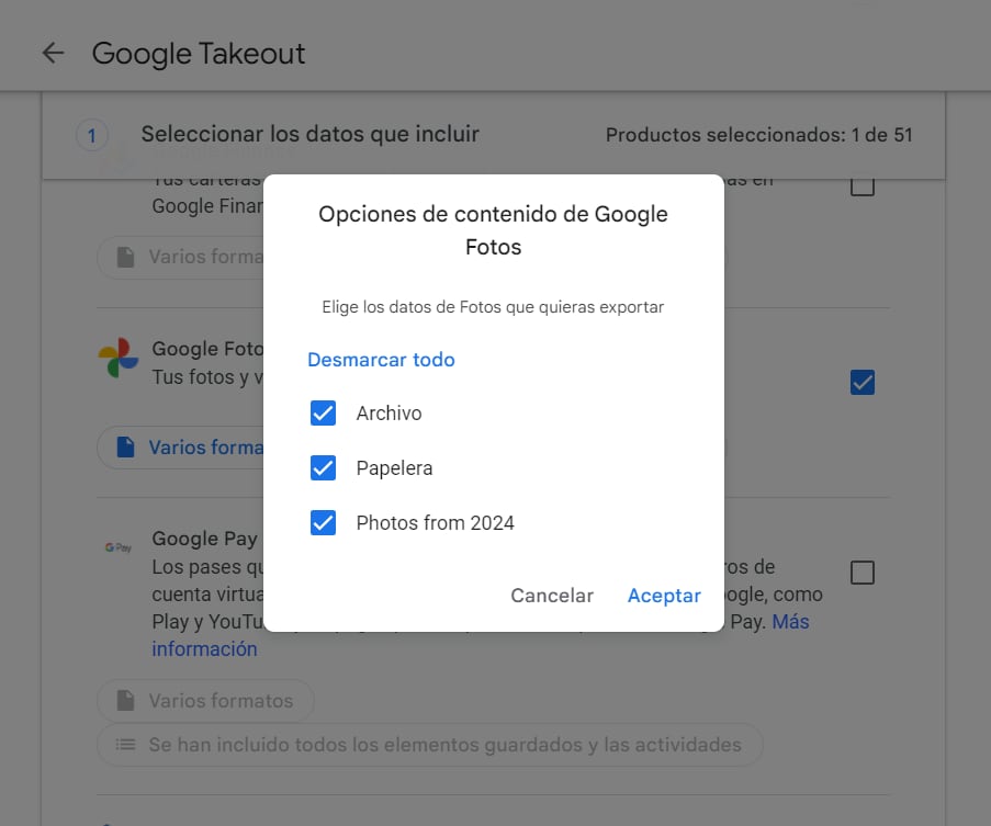 Google Takeout se encarga de enviar el enlace de descarga al correo vinculado.  (Google Takeout)