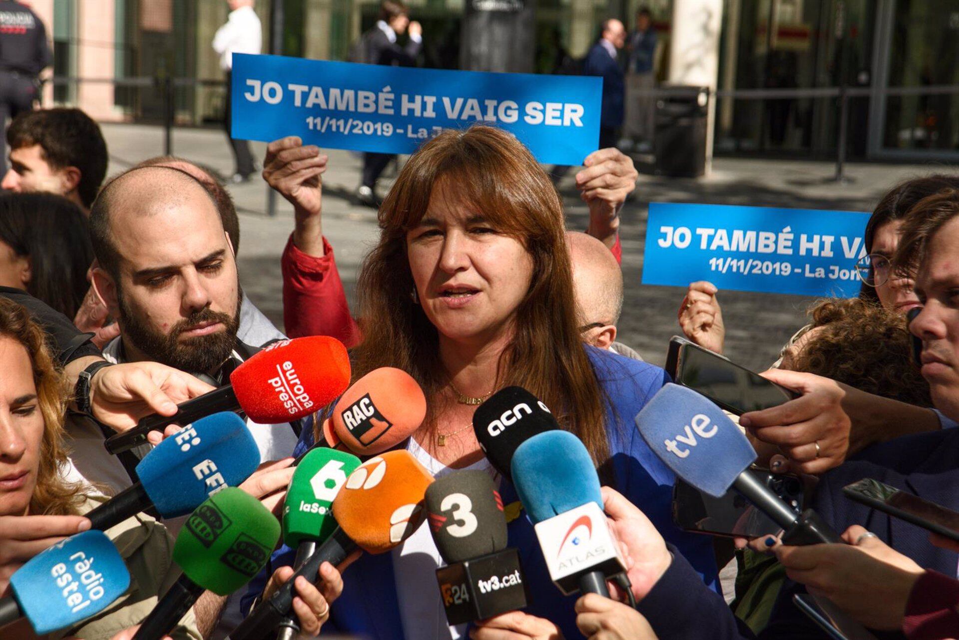 La presidenta de Junts, Laura Borràs. (Alberto Paredes./ Europa Press)
