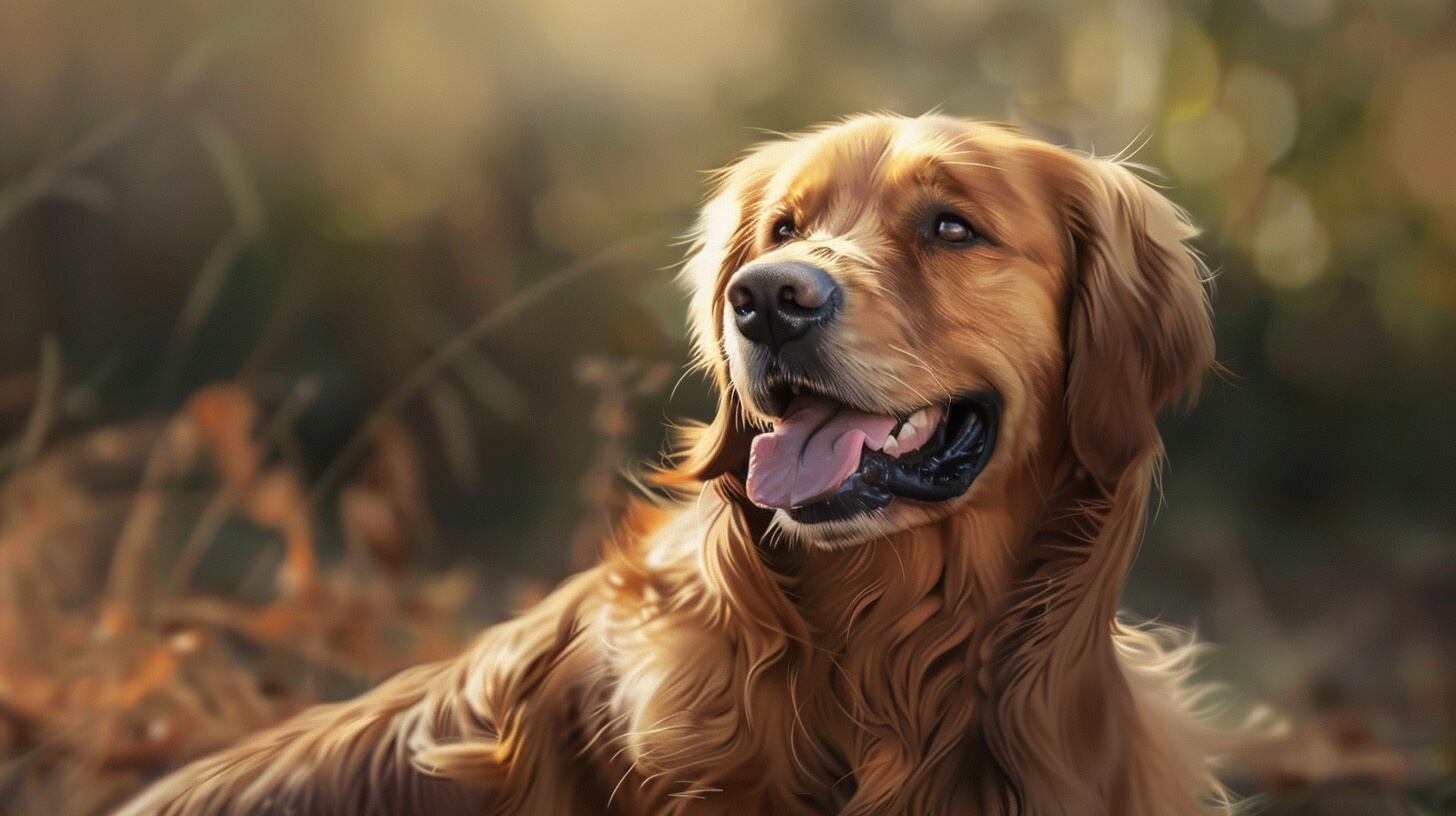 Can de raza Golden Retriever con pelaje dorado, demostrando su amigabilidad y energía en el parque. - (Imagen Ilustrativa Infobae)