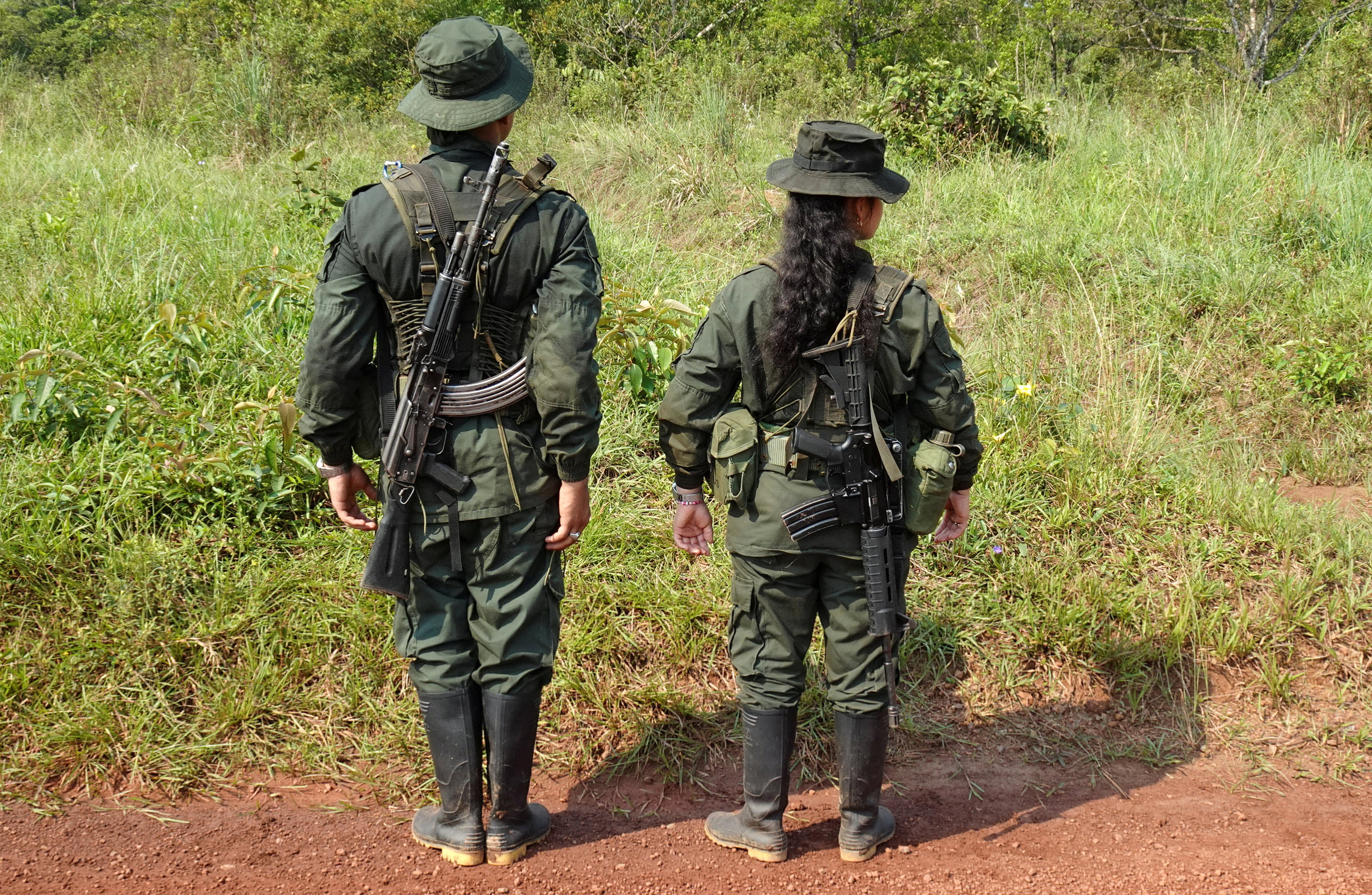 Las disidencias de las Farc tambíen instalaron pancartas en Cali/Luis Jaime Acosta/Reuters