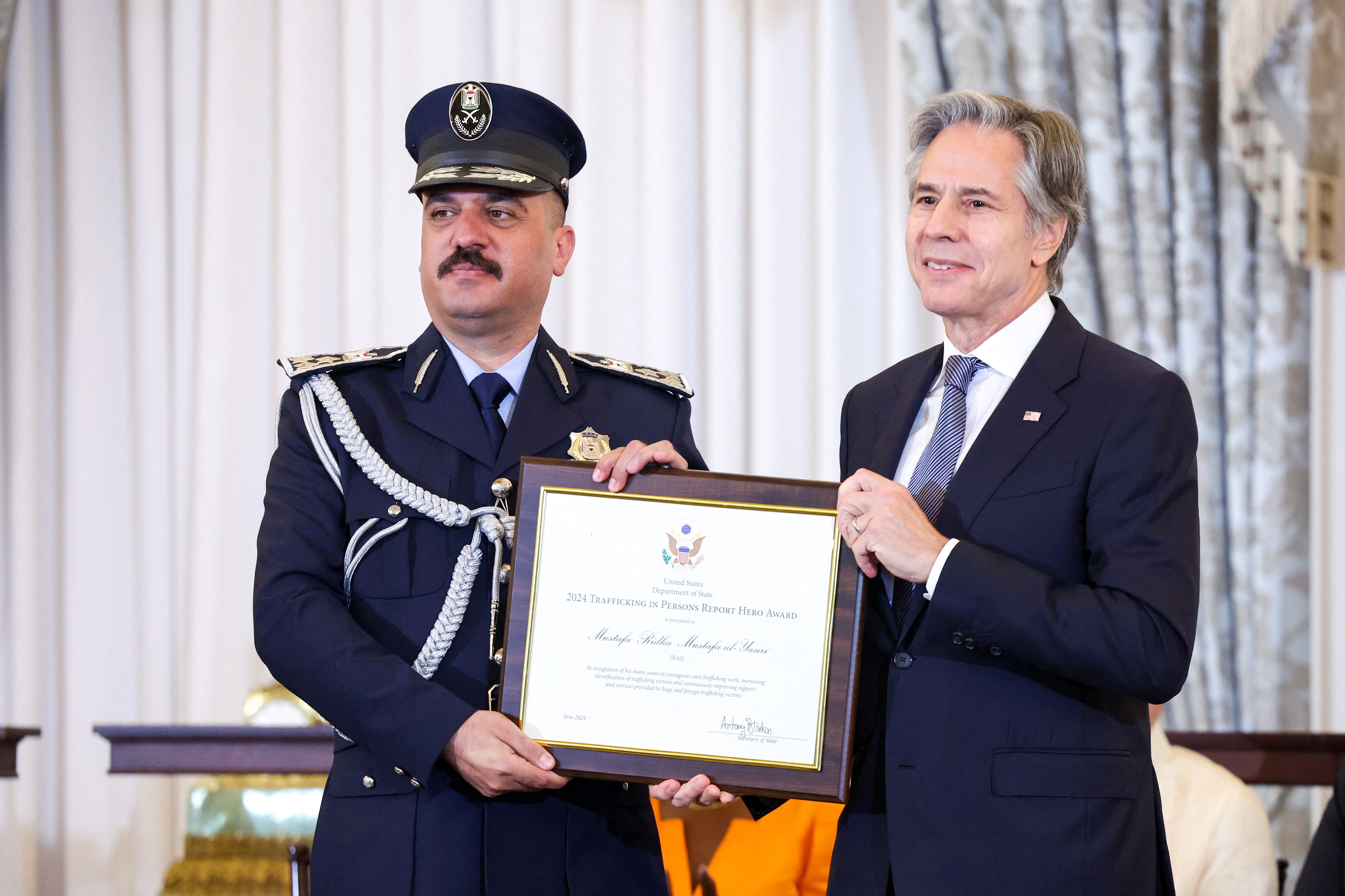 El General de Brigada iraquí Mustafa Ridha Mustafa al-Yasiri  (REUTERS/Amanda Andrade-Rhoades)