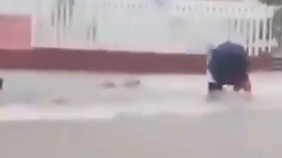 Campeche lluvias. (Foto: Tomada de video)