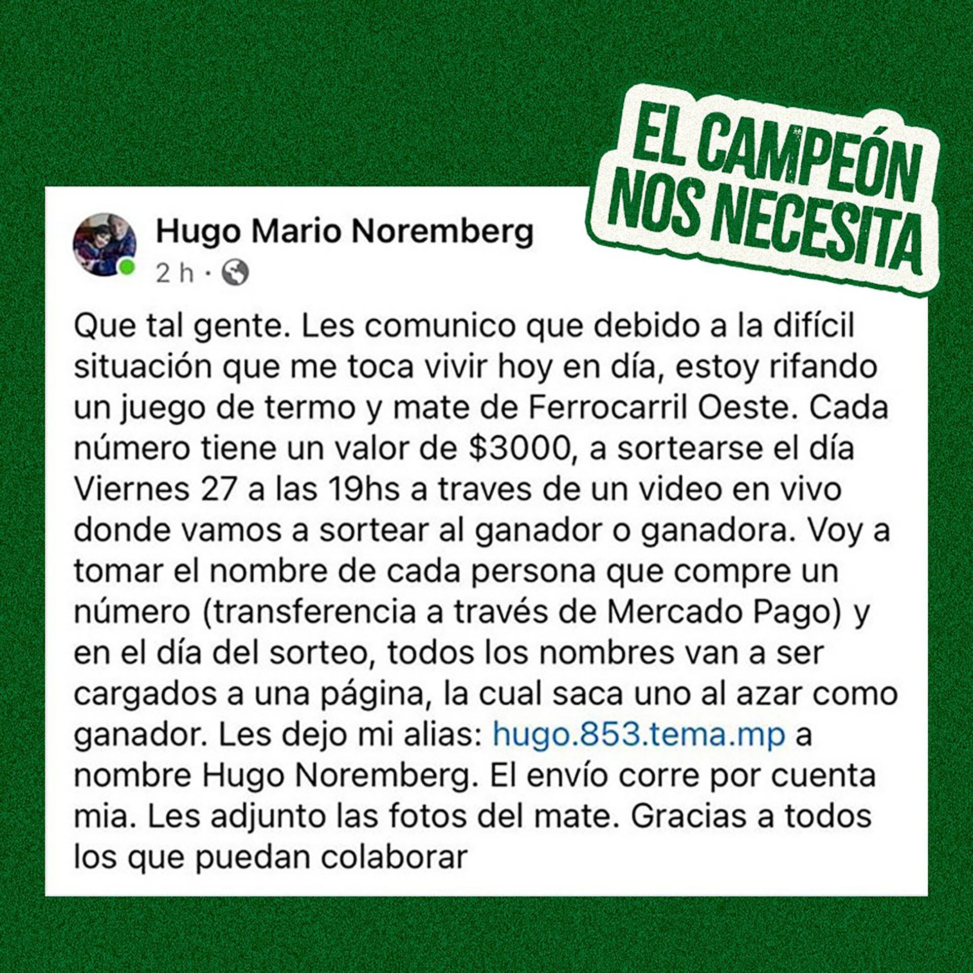 Hugo Noremberg en Ferro