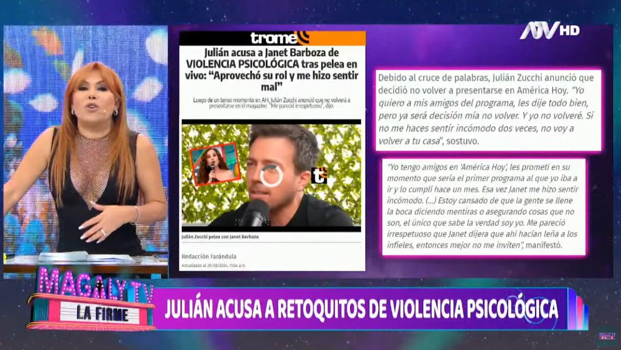 Magaly TV La Firme. (Captura de ATV)