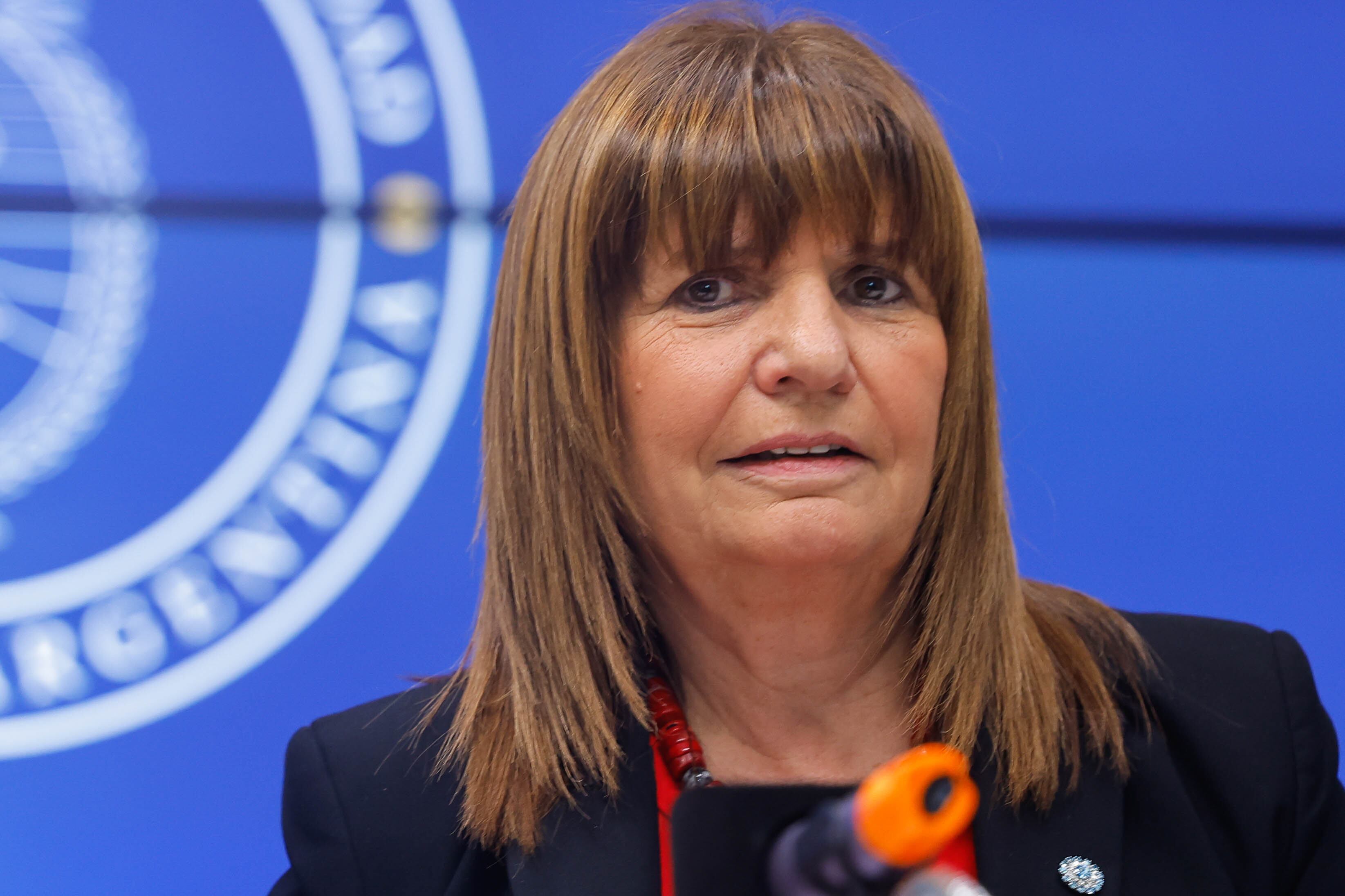 La ministra argentina de Seguridad, Patricia Bullrich (EFE/Juan Ignacio Roncoroni)
