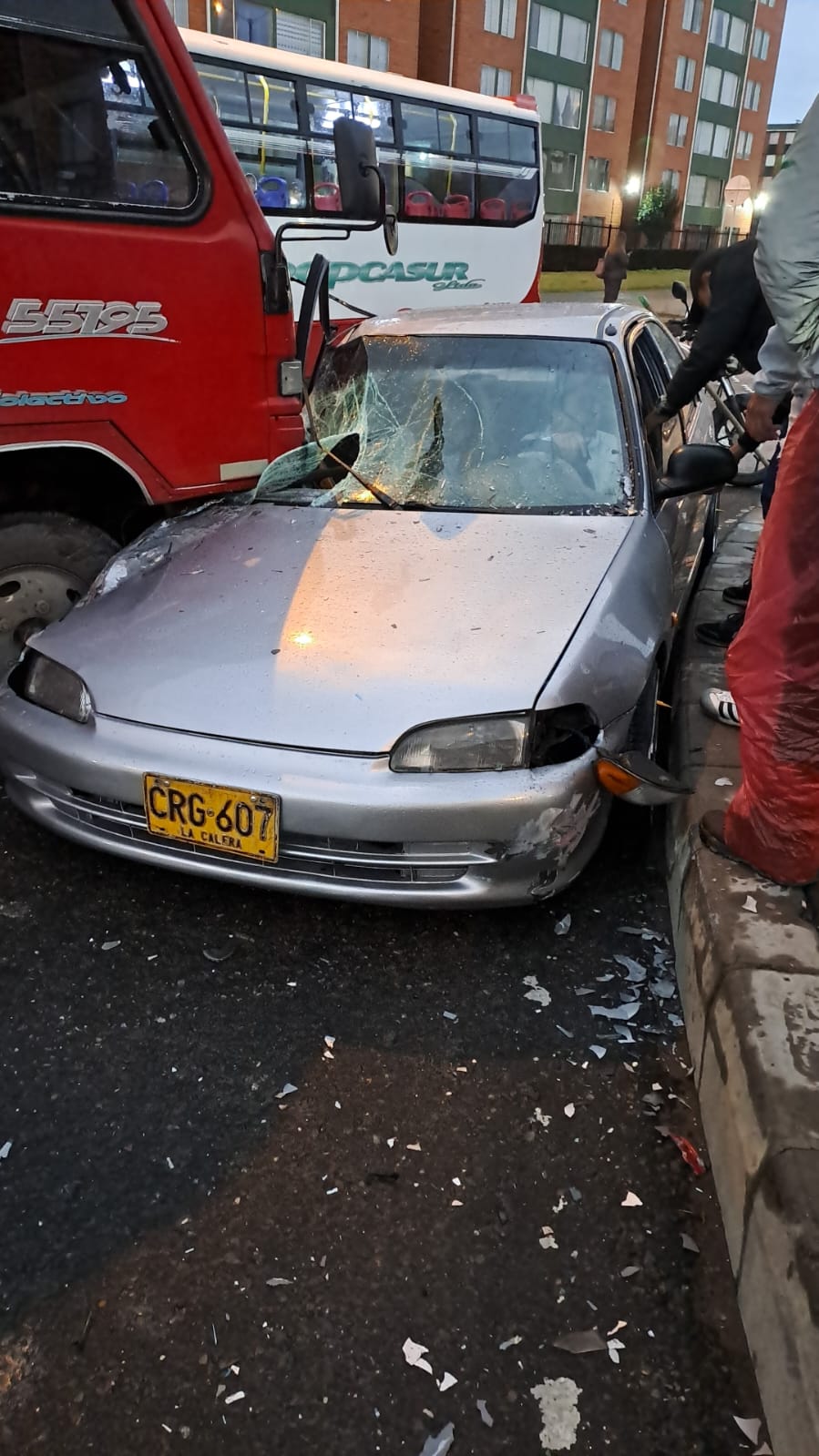 Accidente en Ciudad Verde (Soacha) - crédito @PasaenBogota/X