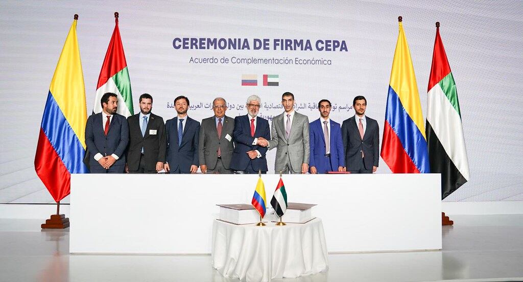 Momento de la firma de la Cepa entre los dos países - crédito Presidencia