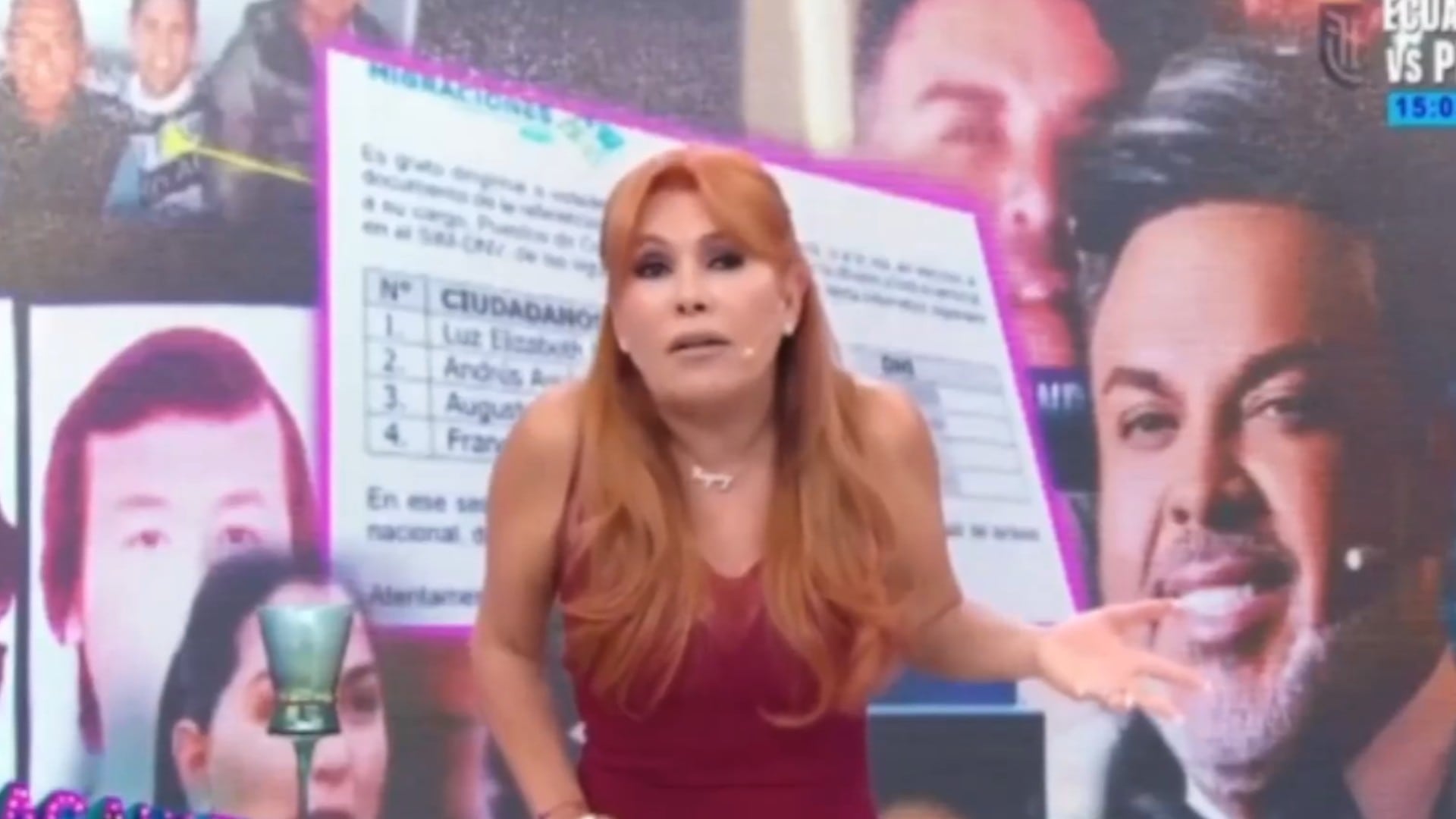 Magaly Medina se pronunció sobre el lujoso regalo que le hizo Andrés Hurtado, y defendió a Josetty. (Captura: Magaly TV La Firme)