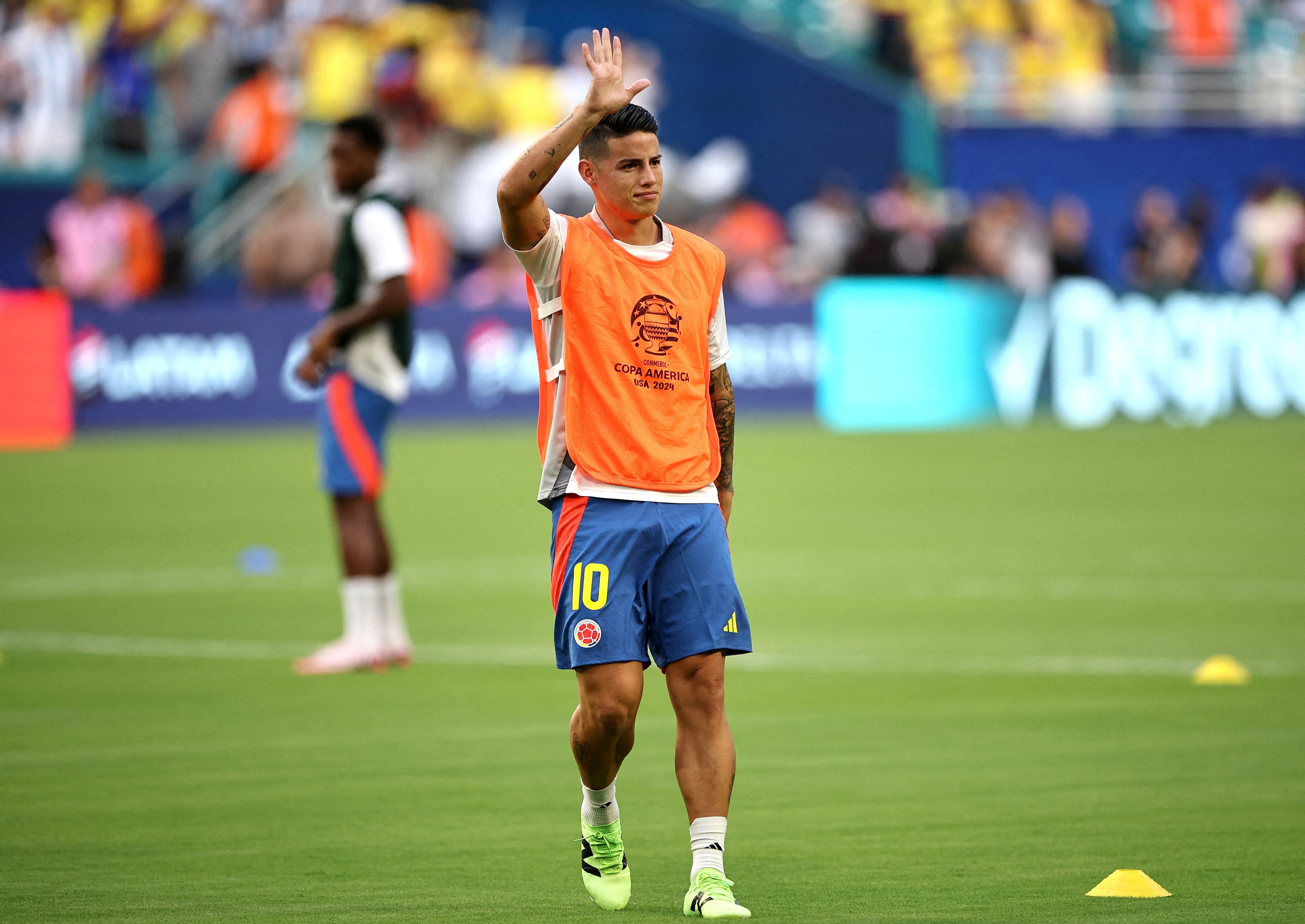 James Rodríguez está interesado en seguir en el mejor fútbol del mundo para llegar con ritmo a la próxima Copa Mundial de la FIFA en 2026 - crédito REUTERS/Agustin Marcarian/File Photo