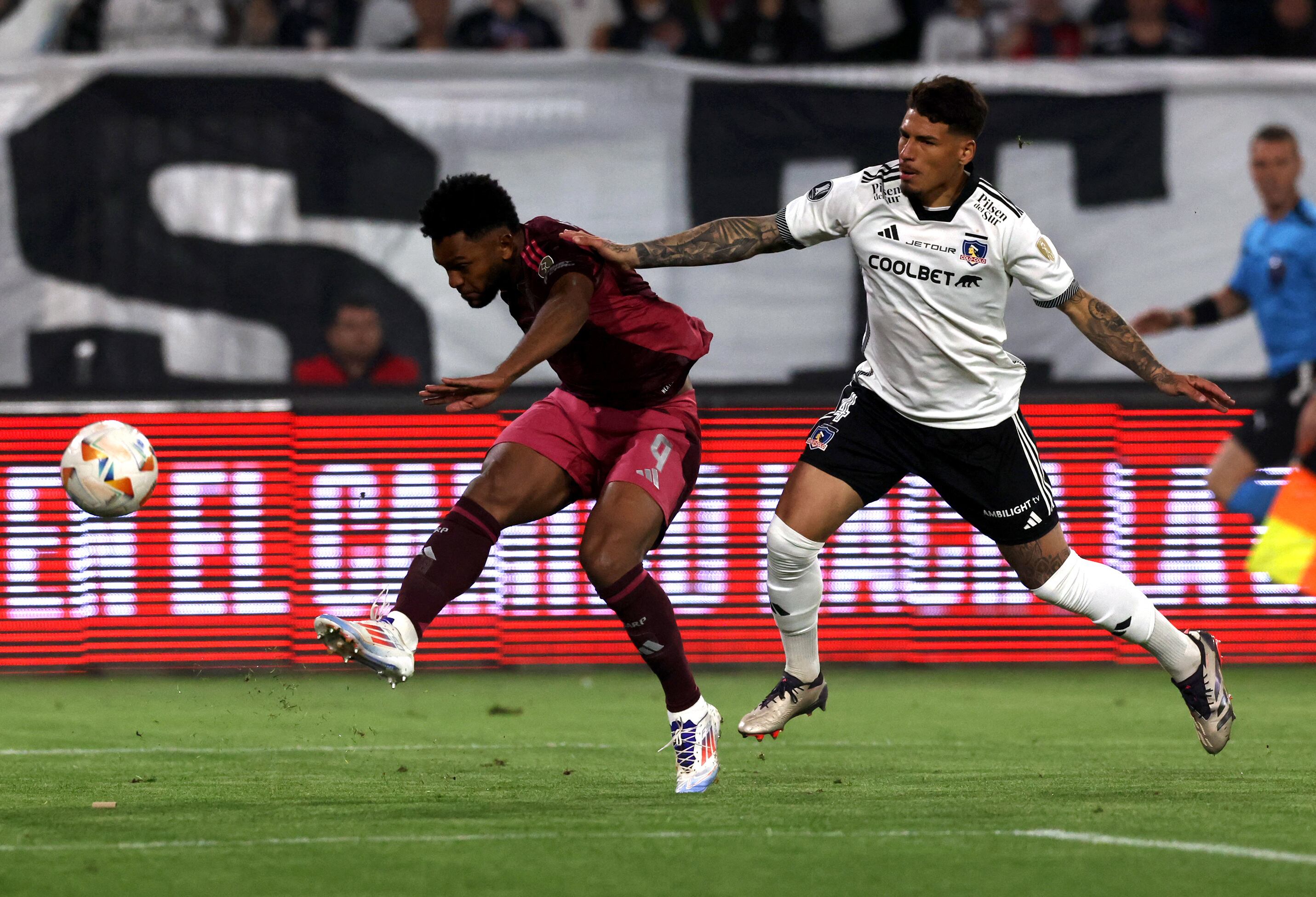 Seis goles tiene Miguel Ángel Borja con River Plate en la Copa Libertadores 2024 - crédito Ivan Alvarado/REUTERS