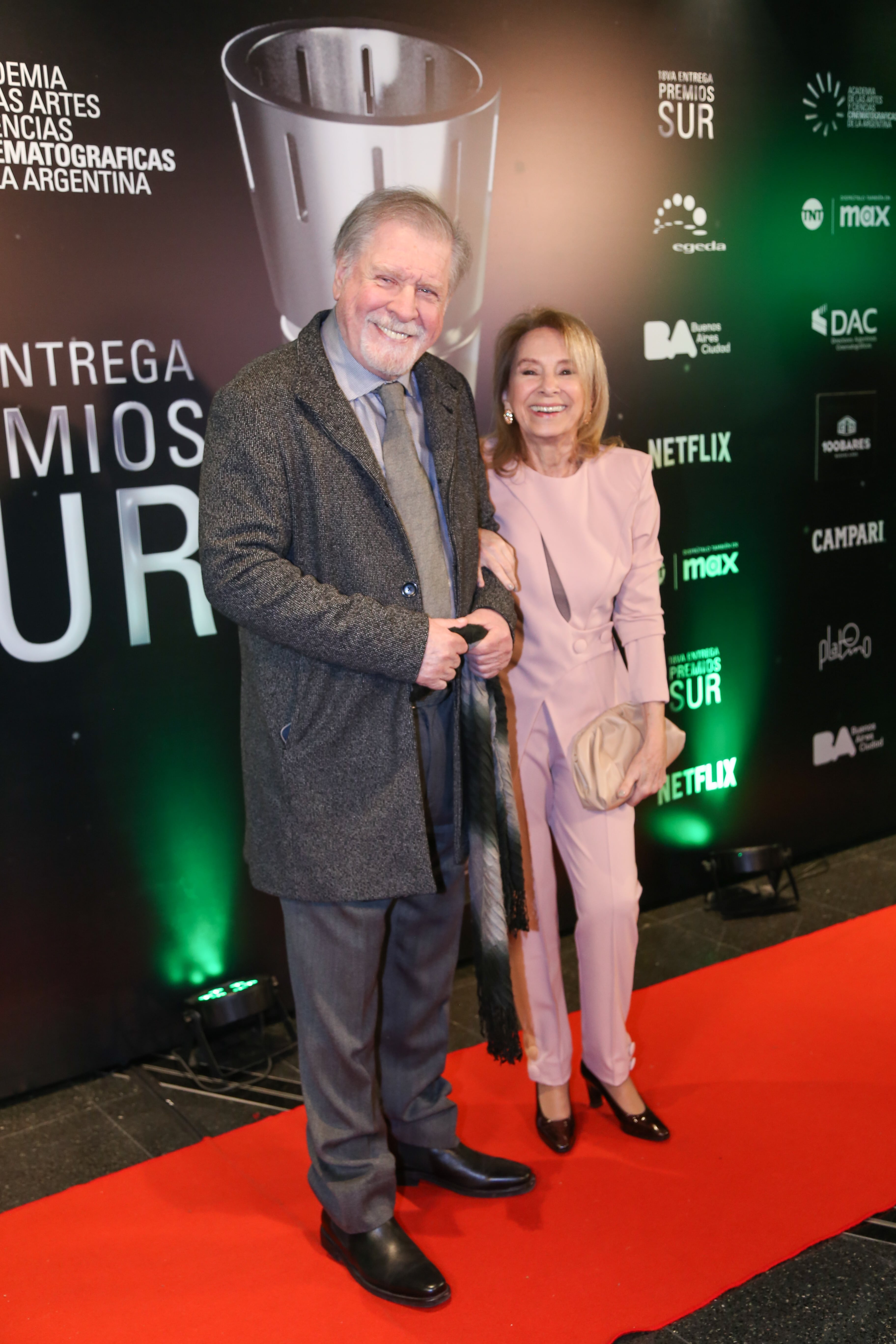 Selva Alemán y Arturo Puig en los Premios Sur 2024