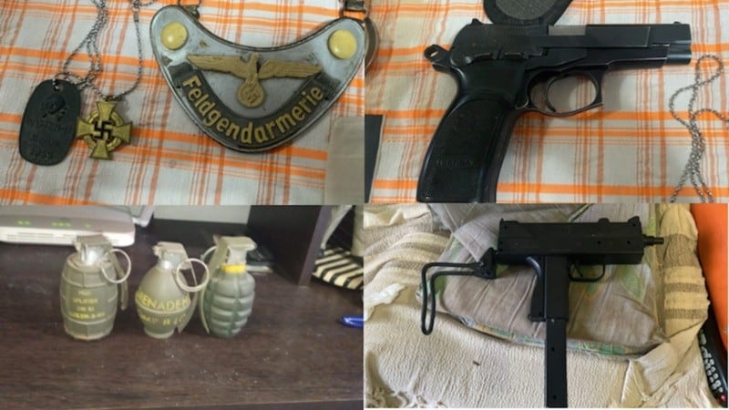 Encontraron armas y simbología nazi en la casa de un hombre que fue hallado sin vida en Rosario