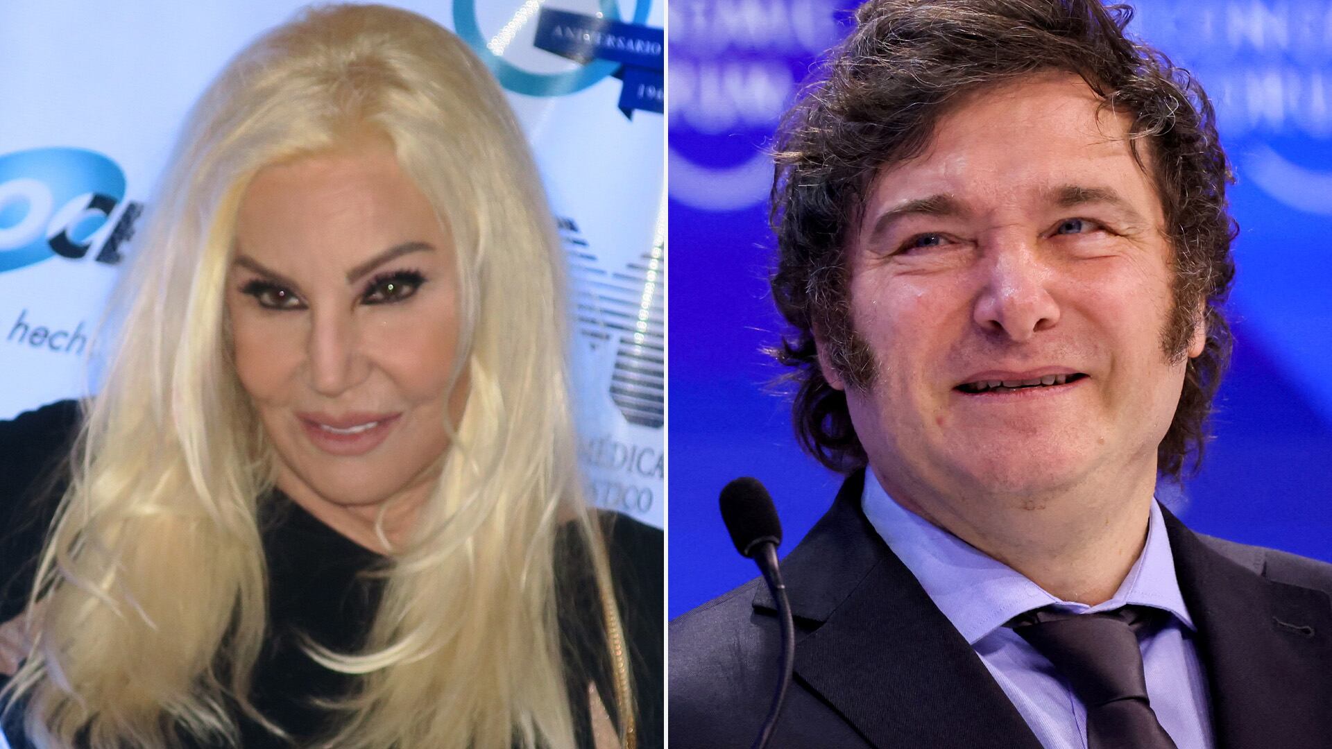 Susana Giménez y Javier Milei