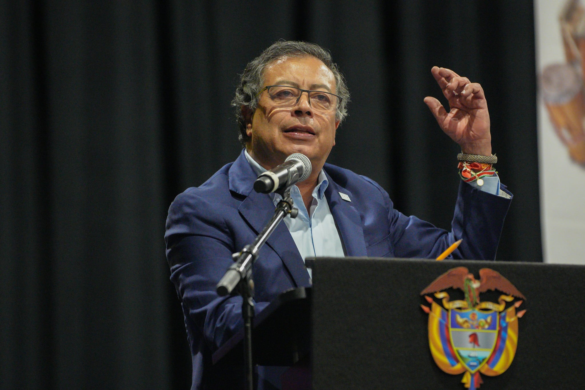 El presidente Gustavo Petro aseguró que el no indemnizar a las víctimas puede traer consecuencias para Colombia - crédito Juan Cano/Presidencia/Flickr