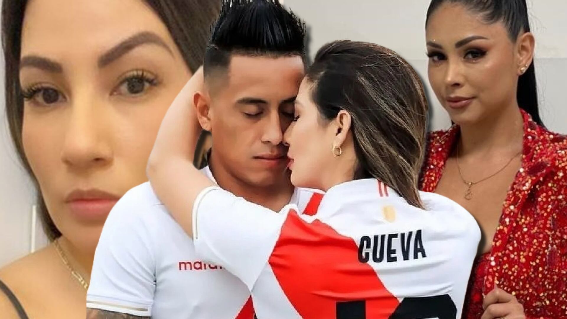 Pamela López publicó emotivo mensaje en medio de ampay de Christian Cueva y Pamela Franco. Composición Infobae Perú