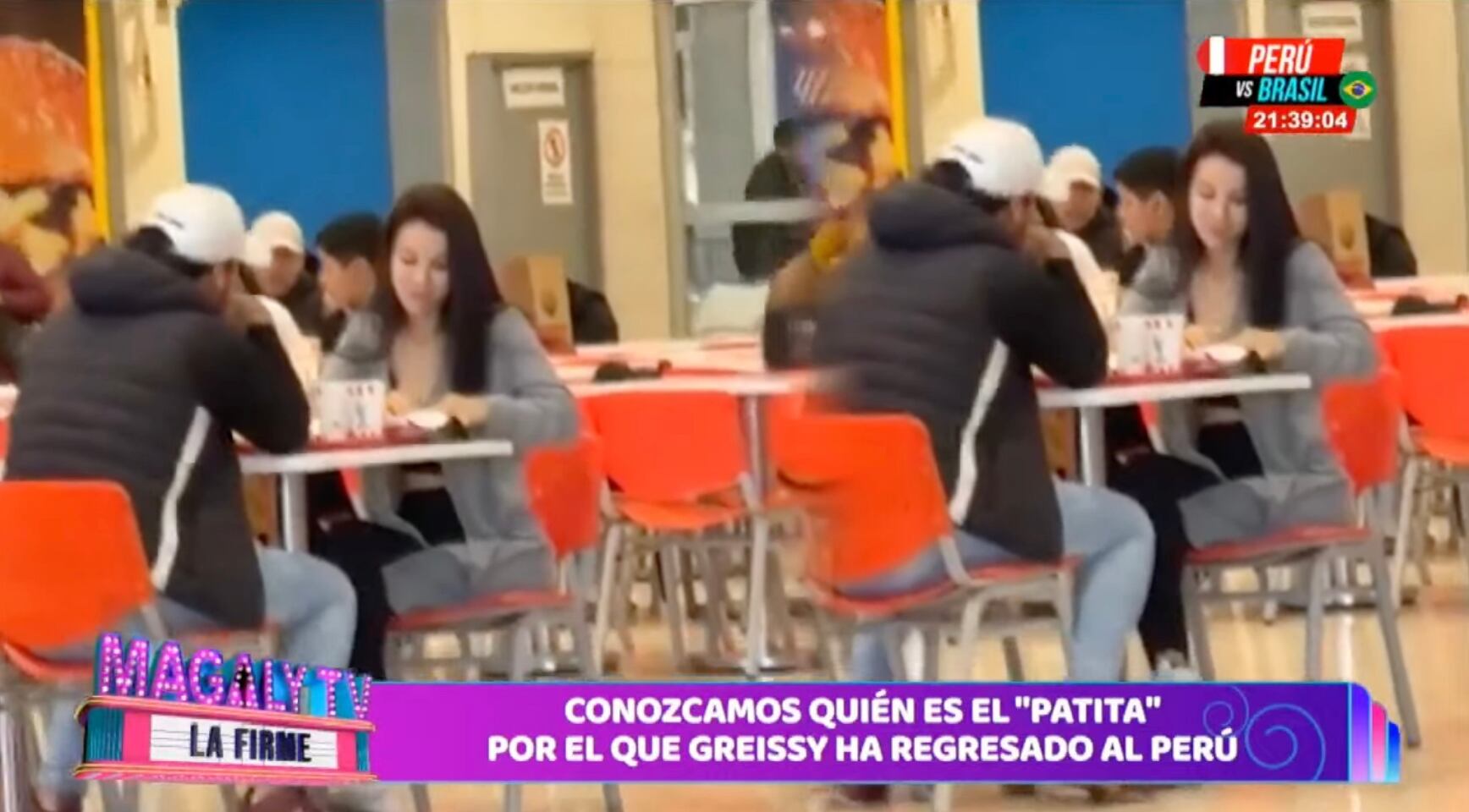 Greisy Ortega fue vista con el hermano de la esposa de Erick Elera, en un centro comercial del cono norte.