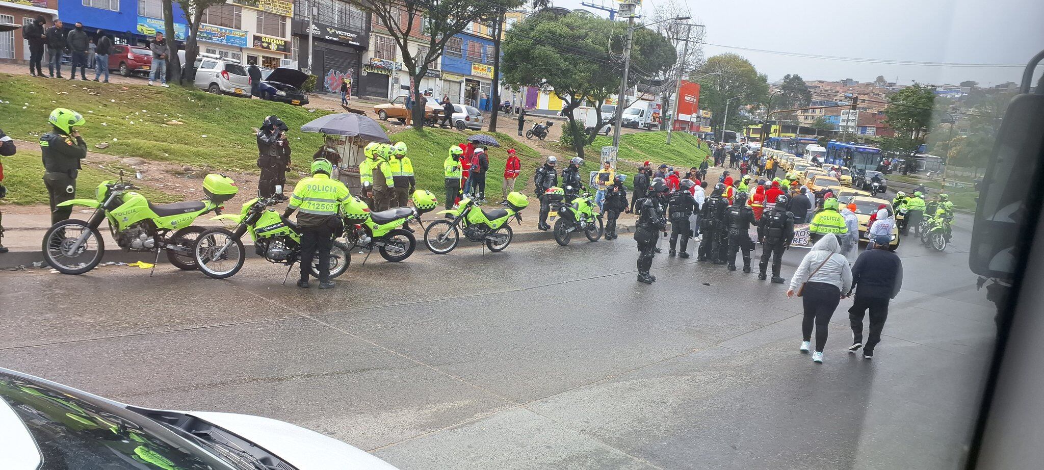 Afectaciones en Yomasa por paro de taxistas