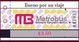 Este fue el boleto que se tenía que ingresar para entrar al Metrobús, el cual fue inaugurado el 19 de junio de 2005 (X/@Wwhyf3r_)