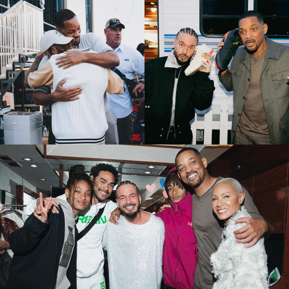 J Balvin y Will Smith en un montaje de Infobae Colombia