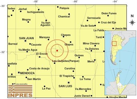 Un fuerte sismo sacudió San Luis y se sintió en Mendoza, San Juan y Córdoba