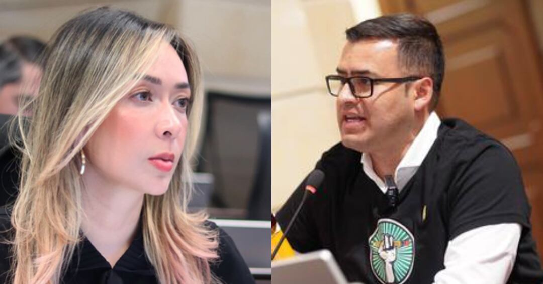 Katherine Miranda y Jaime Raúl Salamanca tienen dividida a la Alianza Verde - crédito @mirandabogota / Instagram y @JaimeRaulSt/X