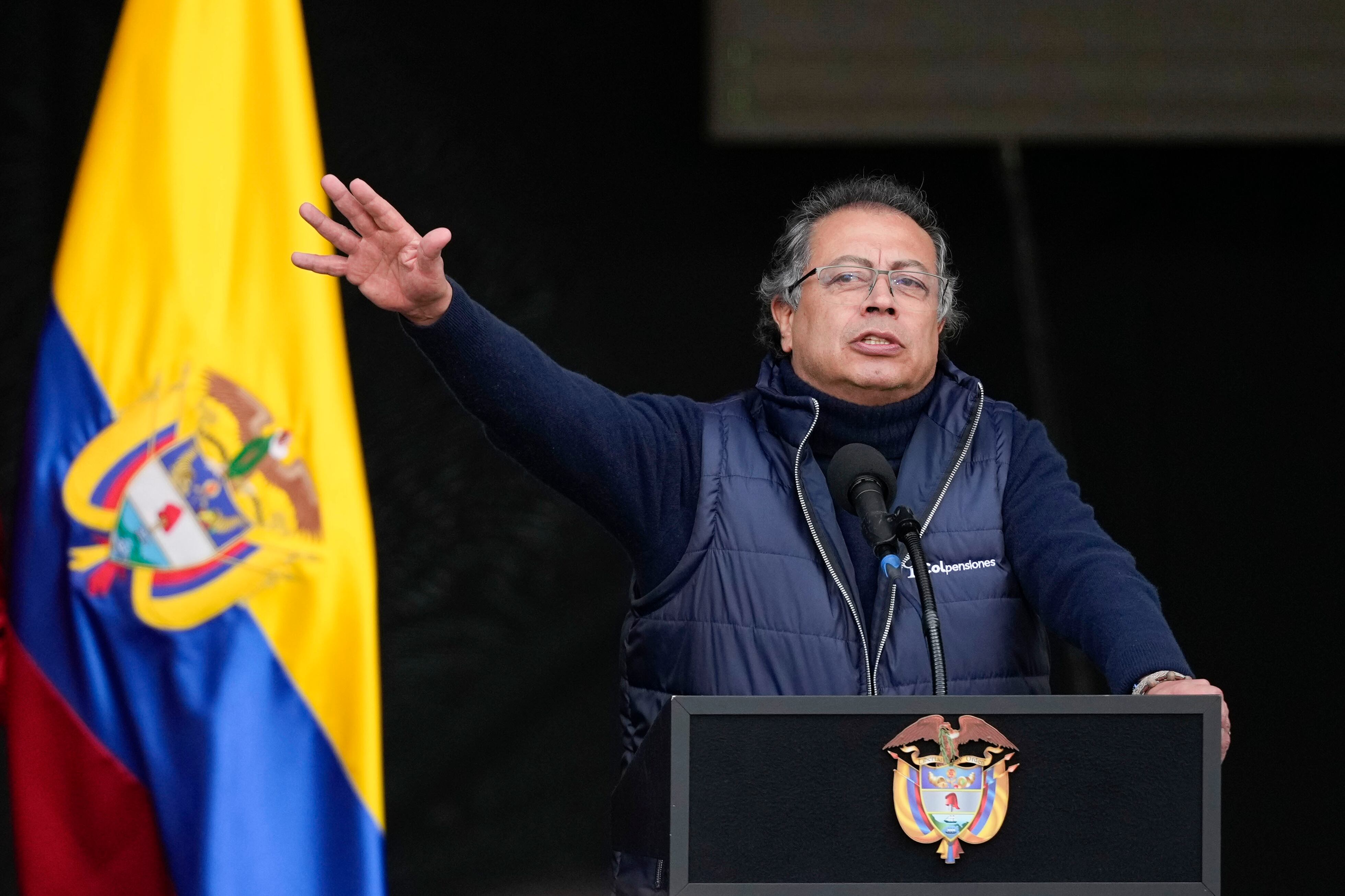 La oposición se fue contra el presidente de Colombia ante su silencio por la situación de Venezuela - crédito Fernando Vergara/AP Foto