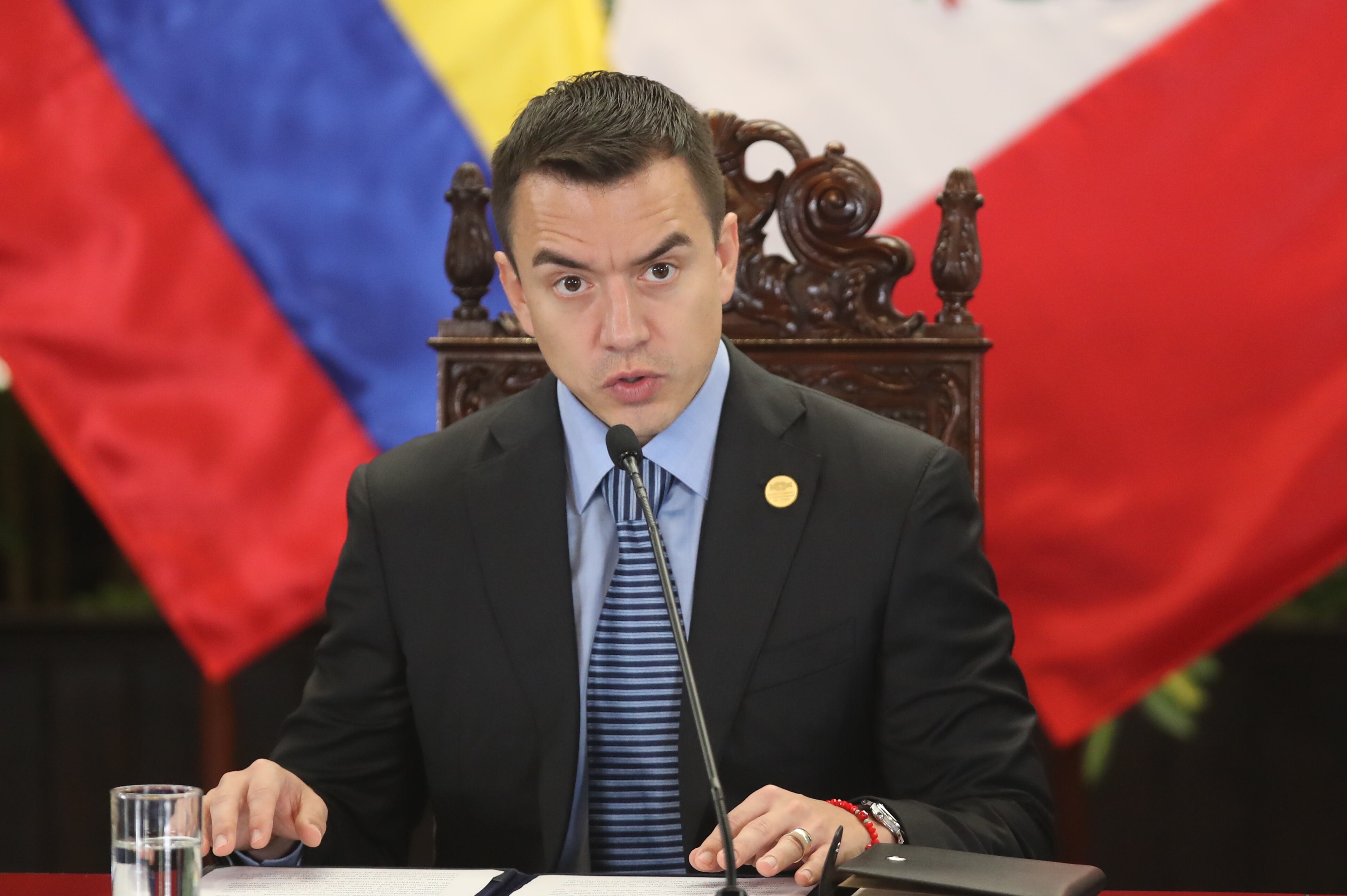 Daniel Noboa, presidente de Ecuador (EFE/ Paolo Aguilar)
