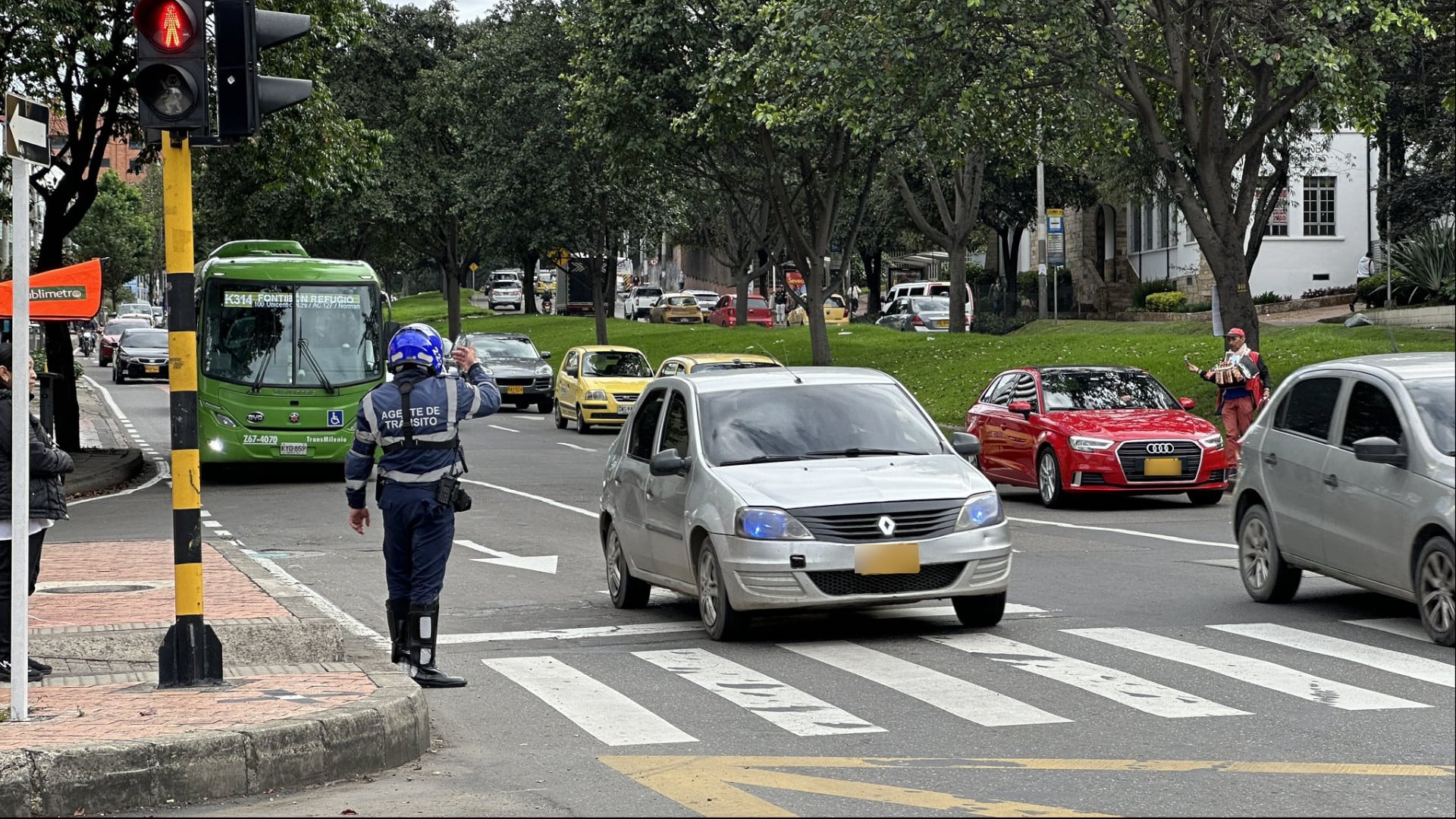 Tránsito en Bogotá. (Crédito: @BogotaTransito / X)