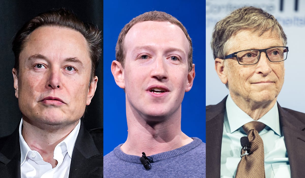 Elon Musk, Mark Zuckerberg y Bill Gates son los magnates de la tecnología más poderosos del mundo.